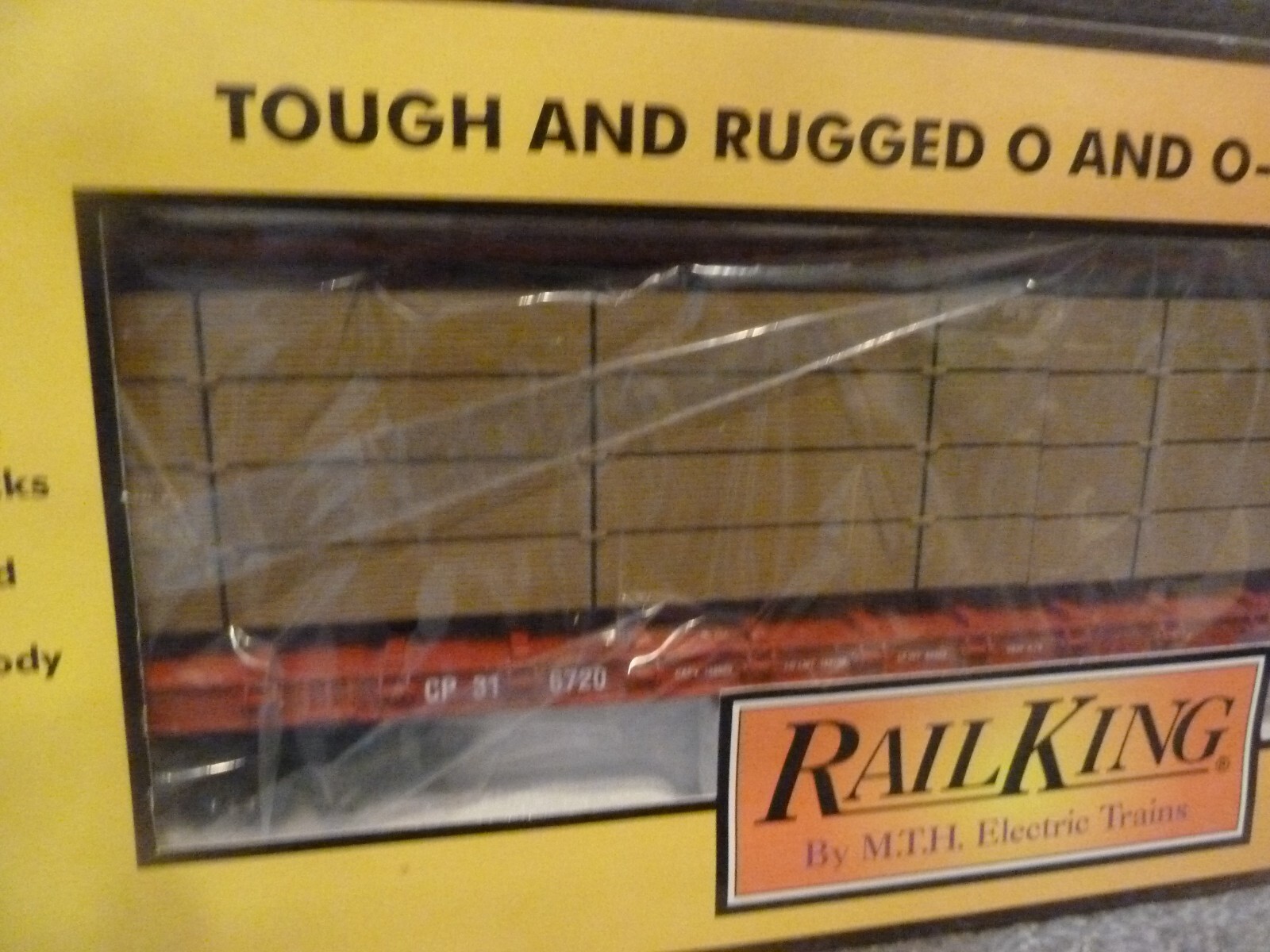 MTH Rail King Canadian Pacific Center I BEAM FLAT CAR LUMBER O SCALE BRAND NEW MTH 30-7685 - фотография #2
