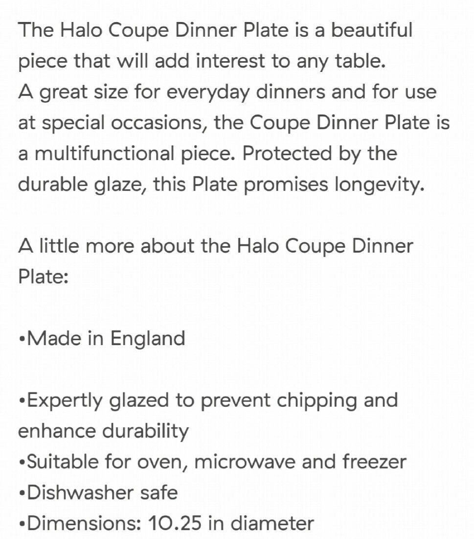 Denby 1809 Stoneware SET OF 4 Black Halo 10.25" Coupe Dinner Plates NWT Denby - фотография #11