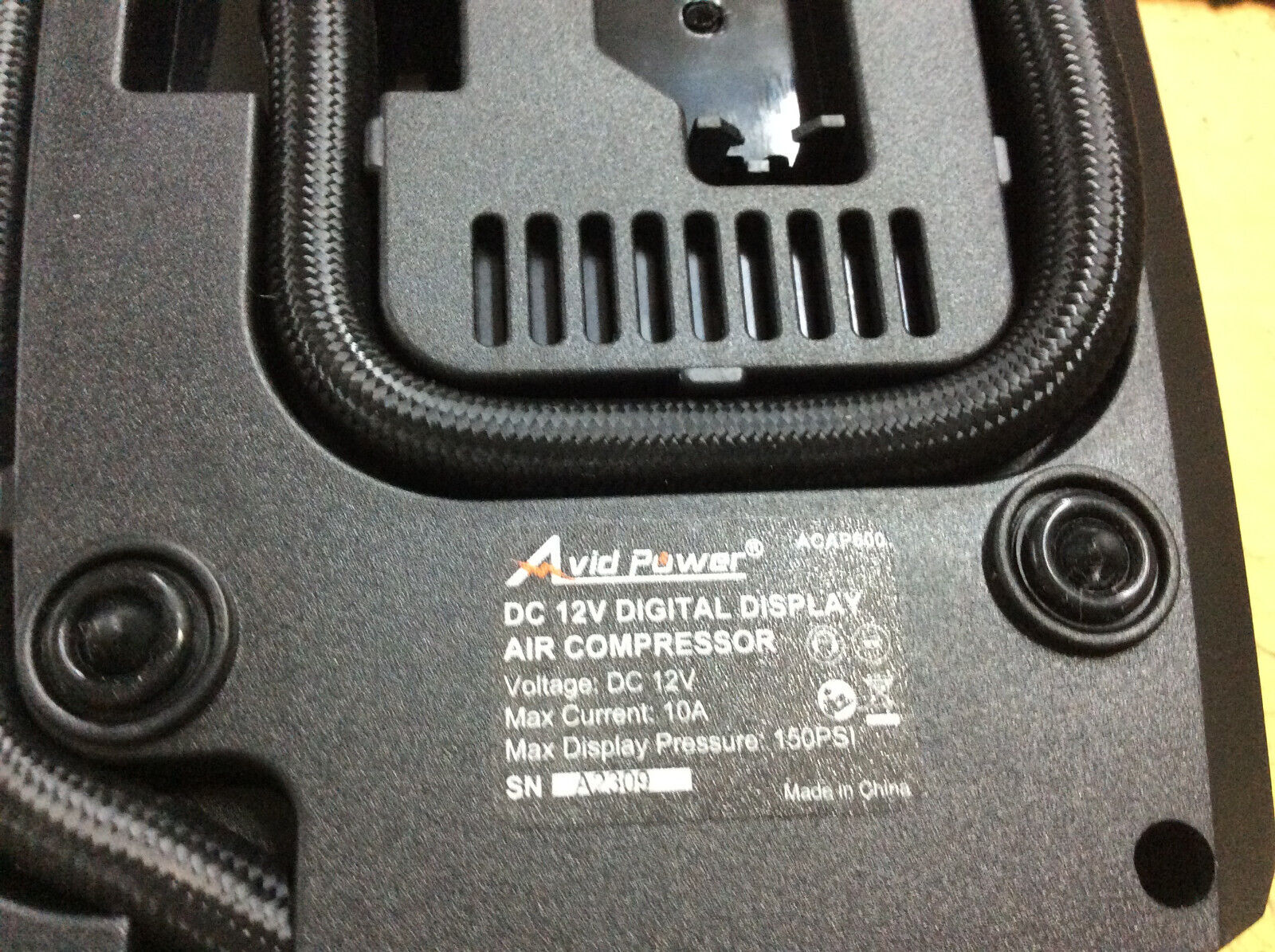 Tire Pump 12V Air Compressor w/Digital Pressure Gauge, Car Air Pump w/LED Light Digital - фотография #4