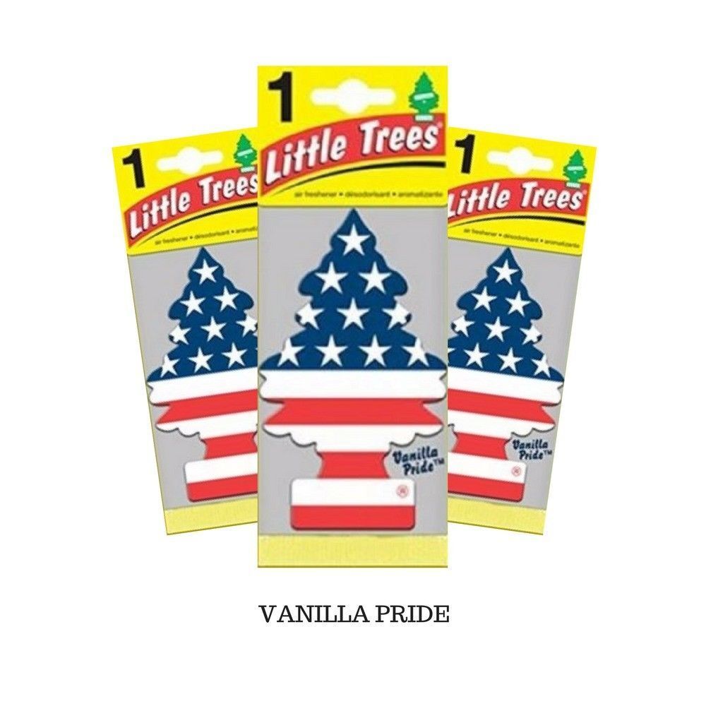 Vanilla Pride Little Tree Air Freshener 10945 MADE IN USA Pack of 24 Little Trees U1P-10945 - фотография #5