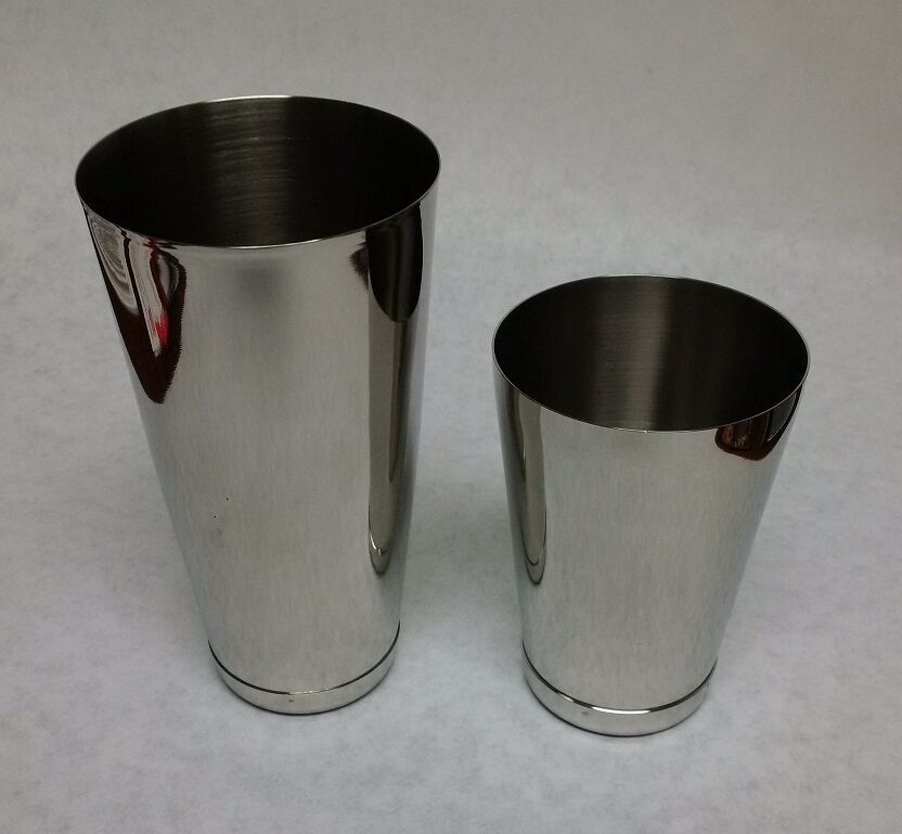 2 Piece BAR WEIGHTED COCKTAIL SHAKER Stainless Steel Flair Boston Mixing Tin Set Jamal's Choice JS-18/30 WTD.