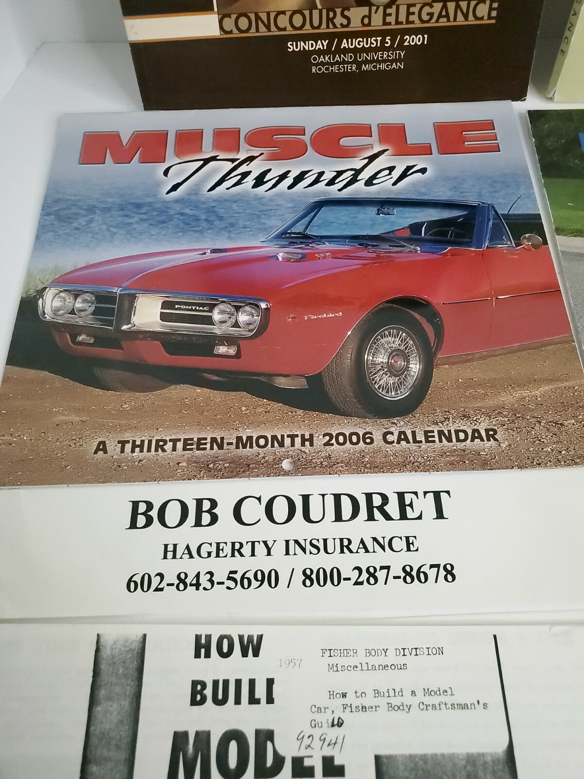Concourse d'Elegance  Meadow Brook catalogs 1996 2001 , calendars +  see pics Без бренда - фотография #4
