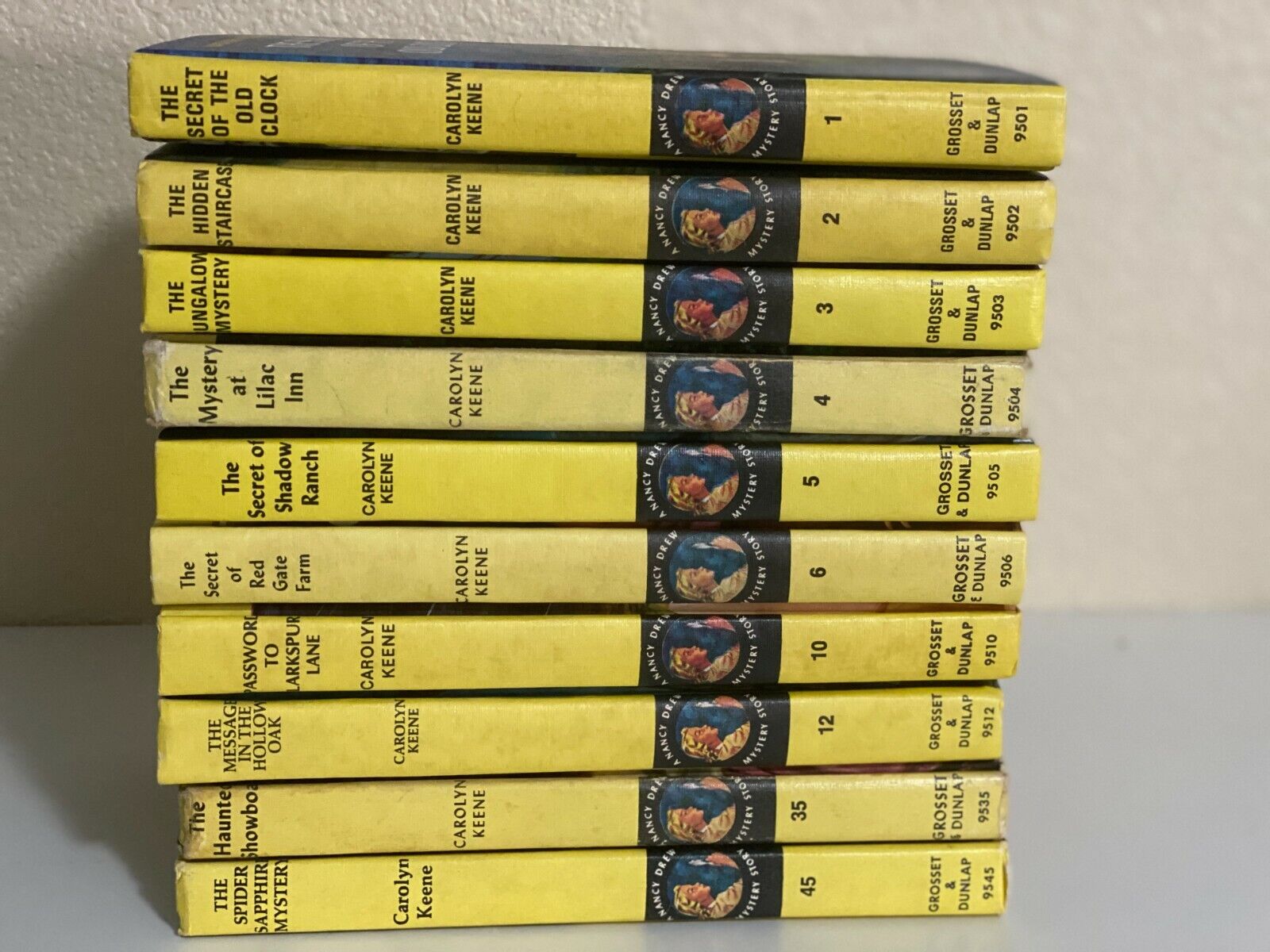 Vintage Nancy Drew Mystery Stories by Carolyn Keene Lot of 10 books Без бренда