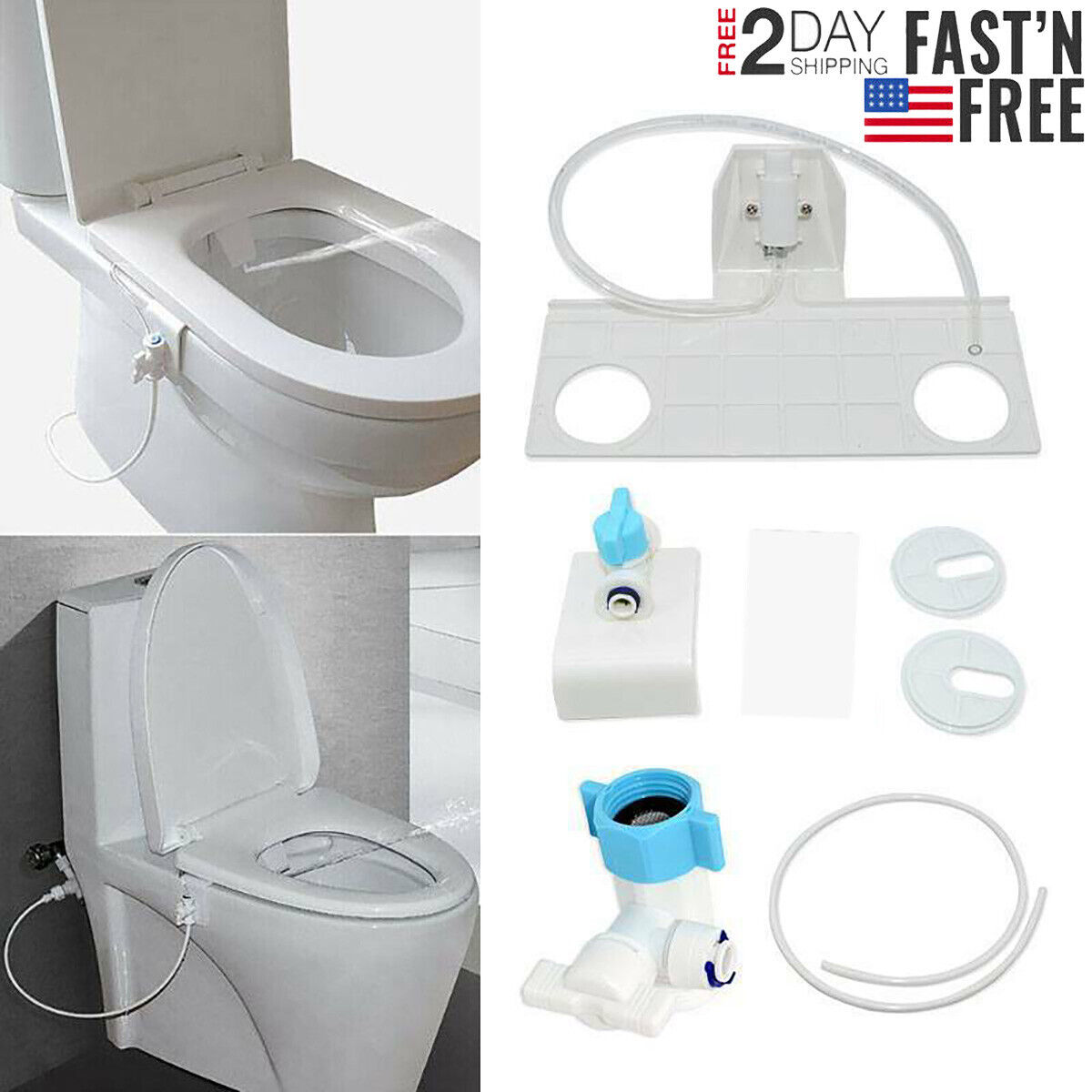 Bidet Toilet Seat Attachment Fresh Water Clean Spray Mechanical Non-Electric New LEPO Fresh Water Spray Toilet - фотография #2
