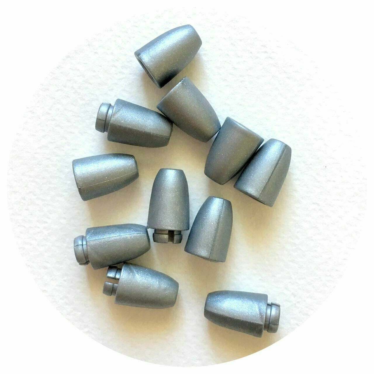 5x SILVER breakaway safety pop clasps DIY lanyard closure supplies keychain grey AJ Craft Supplies