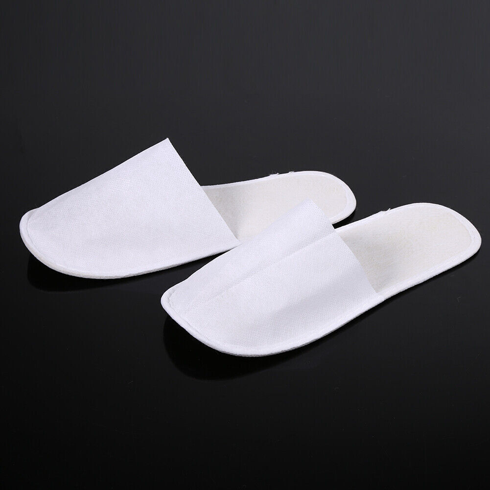 100Pair Soft Disposable Slippers For Guests House Spa Hotel Non-Slip Closed Toe Unbranded - фотография #8