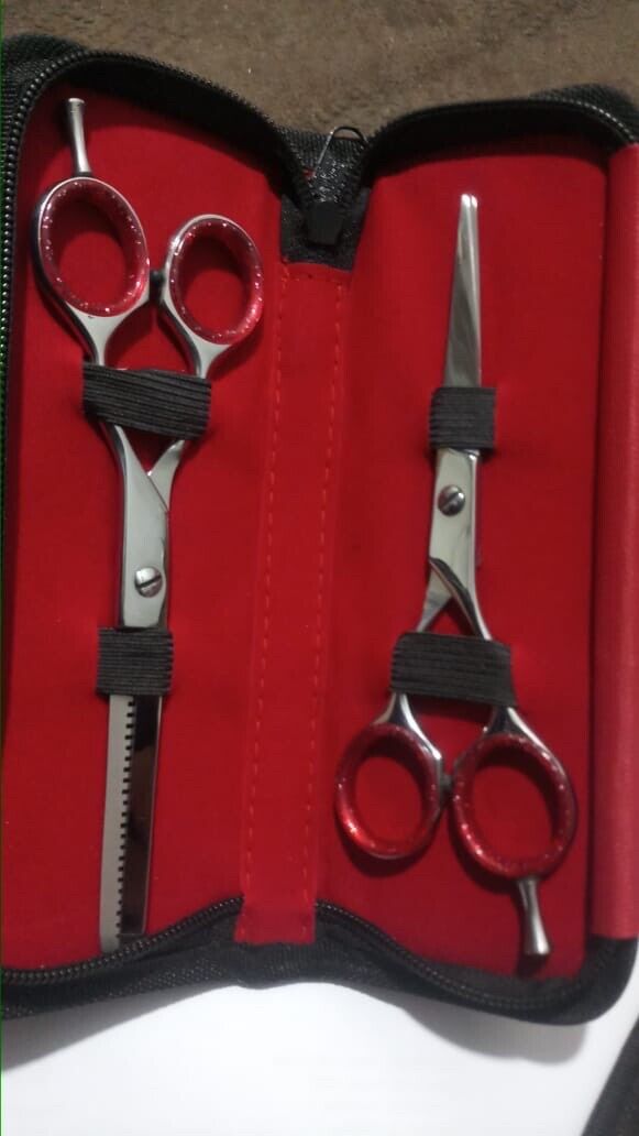 LEFT HANDED PROFESSIONAL JAPANESE HAIR CUTTING+THINNING SCISSORS SET 6.5” vertical int Does Not Apply - фотография #4