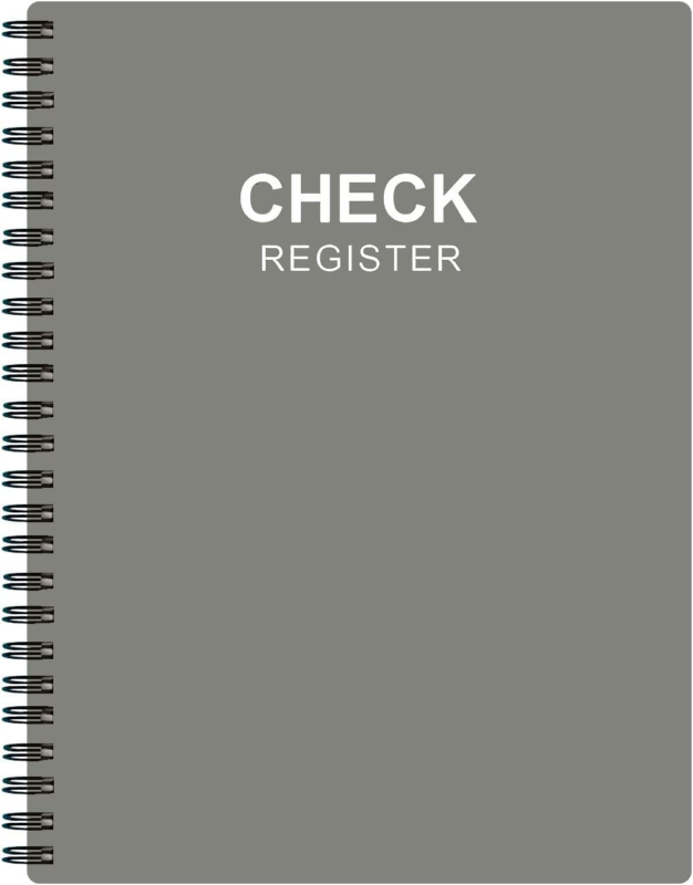 Check Register – A5 Checkbook Log with Check & Transaction Registers, Bank Accou Nokingo