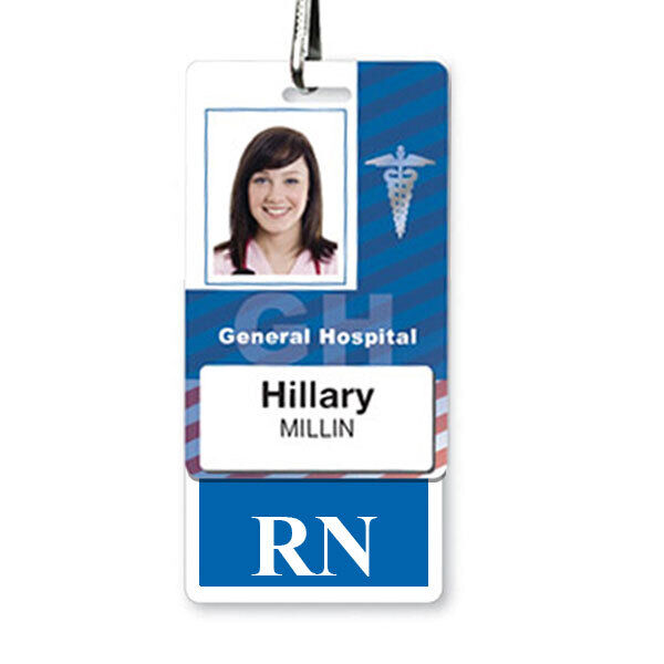 5 Pack - RN Vertical Badge Buddies - ID Card for Registered Nurses - Badge Buddy Specialist ID