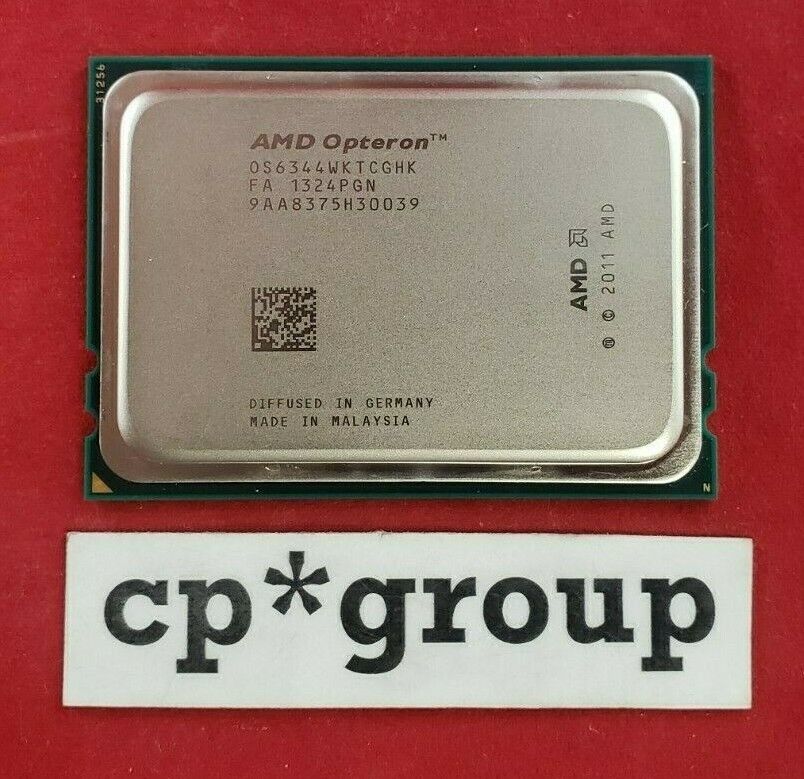 LOT OF 2 AMD Opteron 6344 2.6GHz 12-Core CPU Processor Socket G34 OS6344WKTCGHK AMD OS6344WKTCGHK - фотография #2