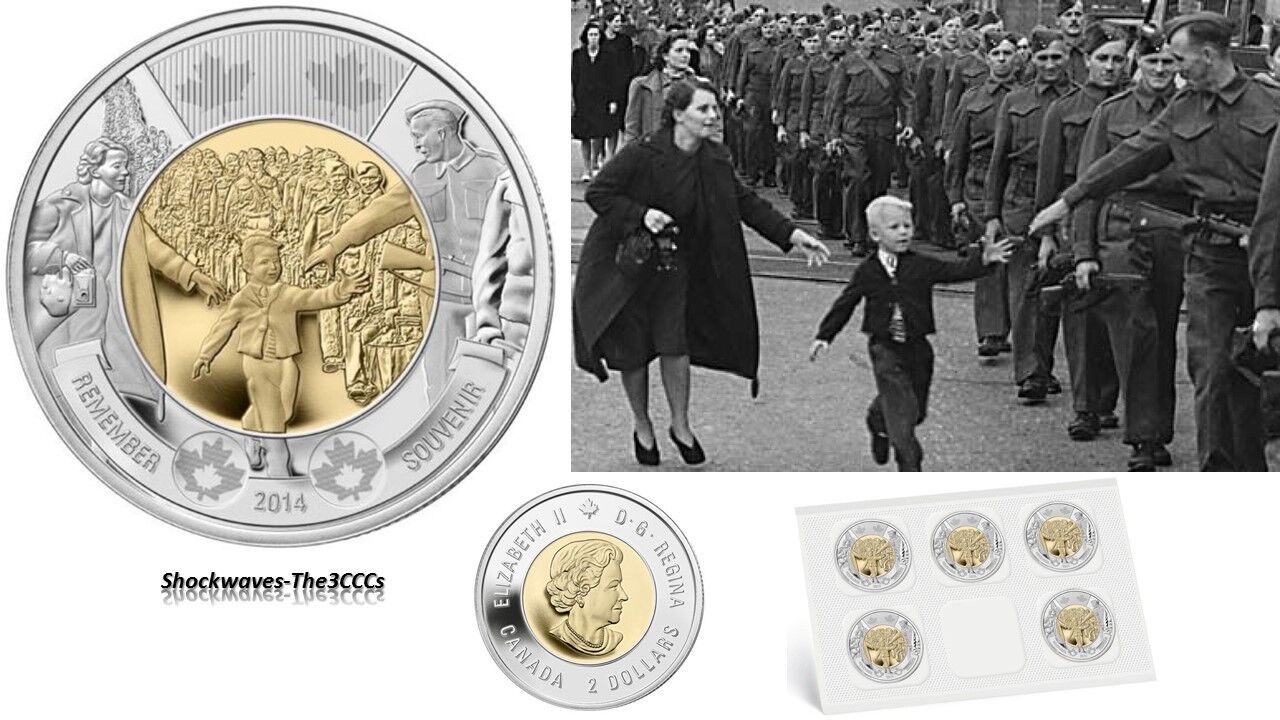 BATTLE OF VIMY RIDGE COIN PACK with WAIT FOR ME DADDY & BATTLE OF THE ATLANTIC Без бренда - фотография #9