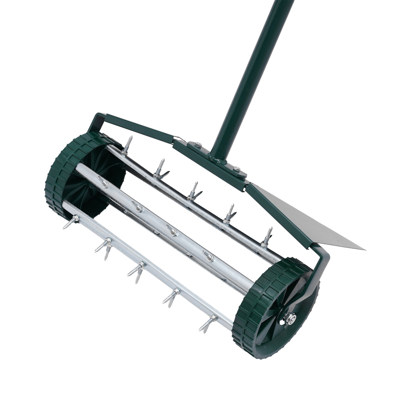 17" Rolling Lawn Aerator Garden Yard Rotary Push Tine Aerator Roller Spike  Unbranded N/A - фотография #8