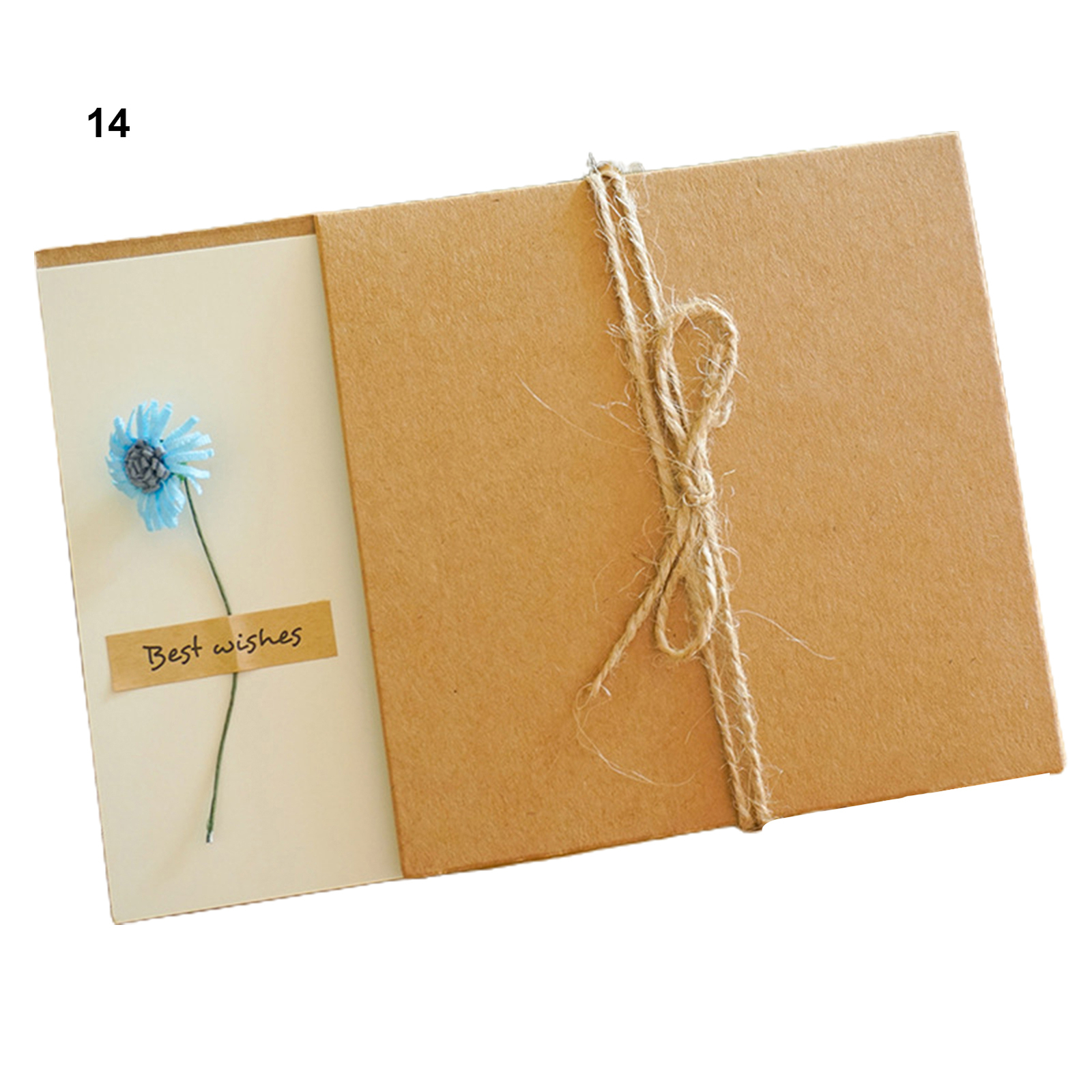 1 Set Valentine's Day Card Eye-catching with Artificial Flower Floral Design Unbranded - фотография #3