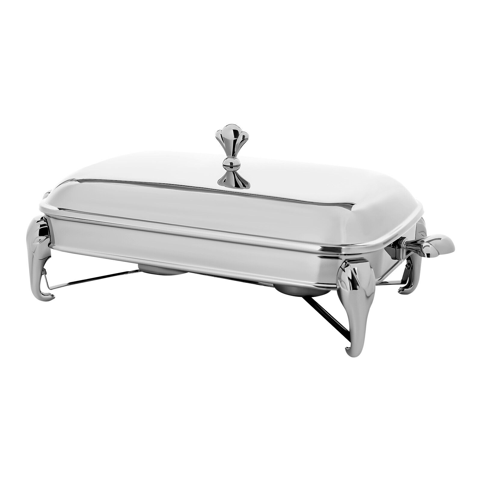 Stainless Steel 2.9L Silver Buffet Set Chafing Dish Rectangular Tray Food Warmer Unbranded - фотография #9