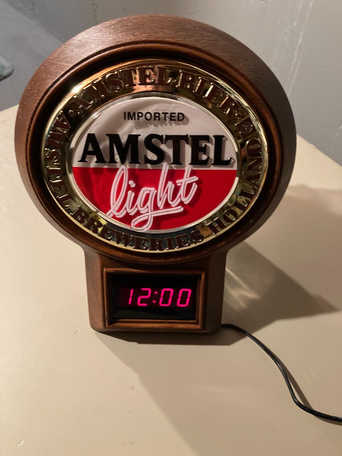 Amstel Light electric clock.  Excellent condition, new in early 1990's Без бренда - фотография #2