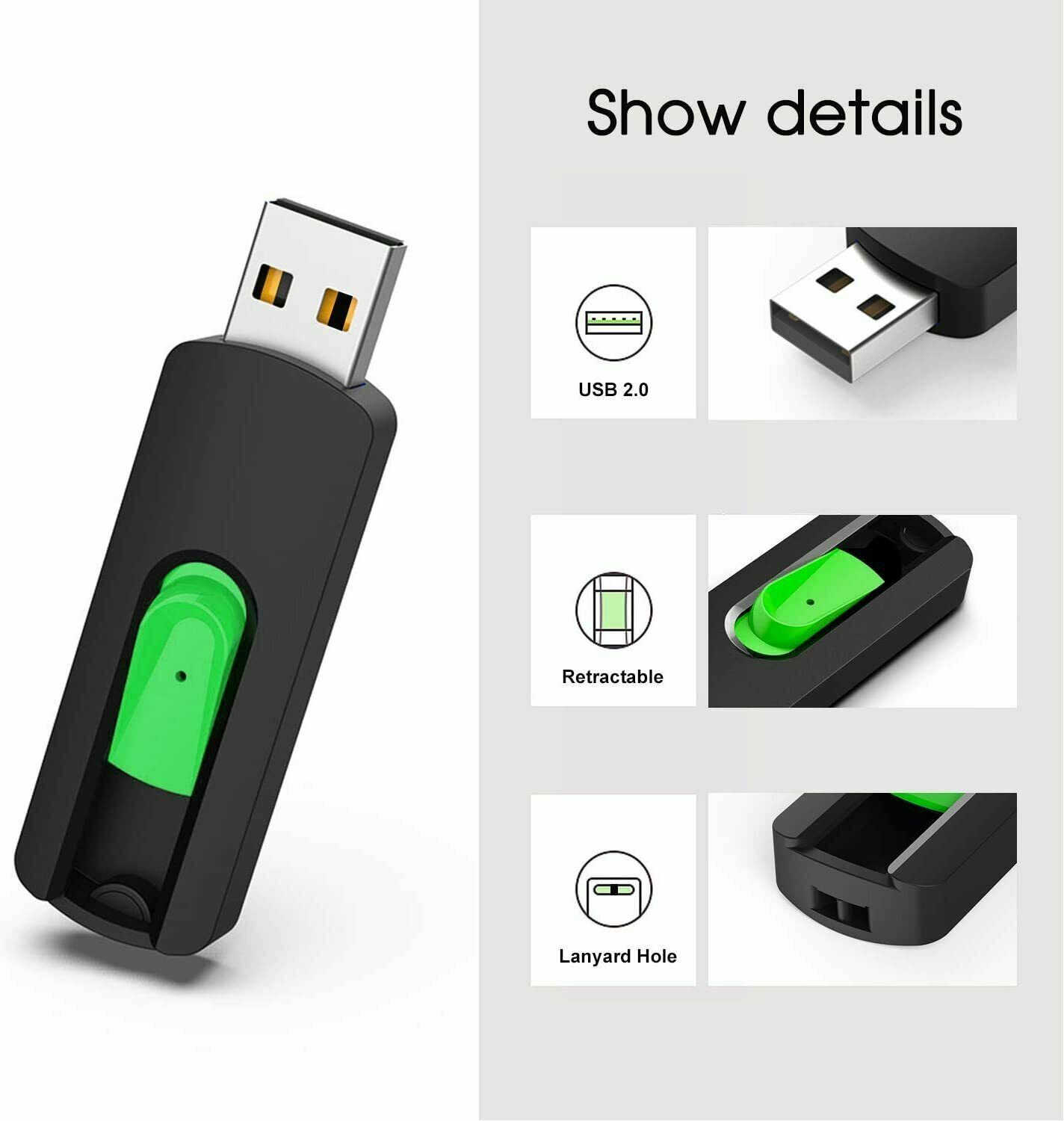 10 Pack 32GB Flash Drives USB 2.0 Thumb Drive Memory Sticks Zip Drive Pen Drive Kootion Does not apply - фотография #6