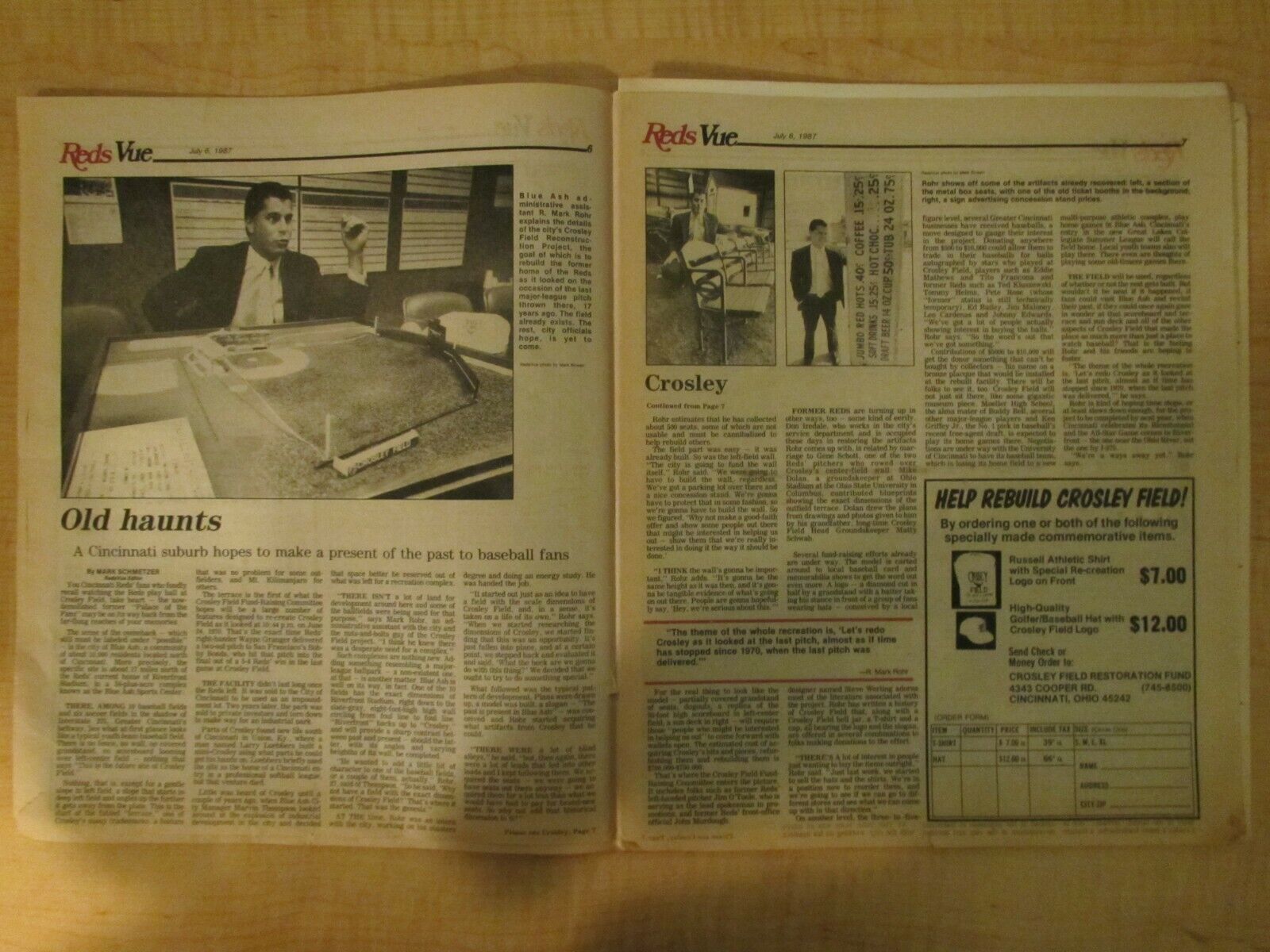 1987 Reds Vue Newspaper Lot of 7 Cincinnati Без бренда - фотография #10