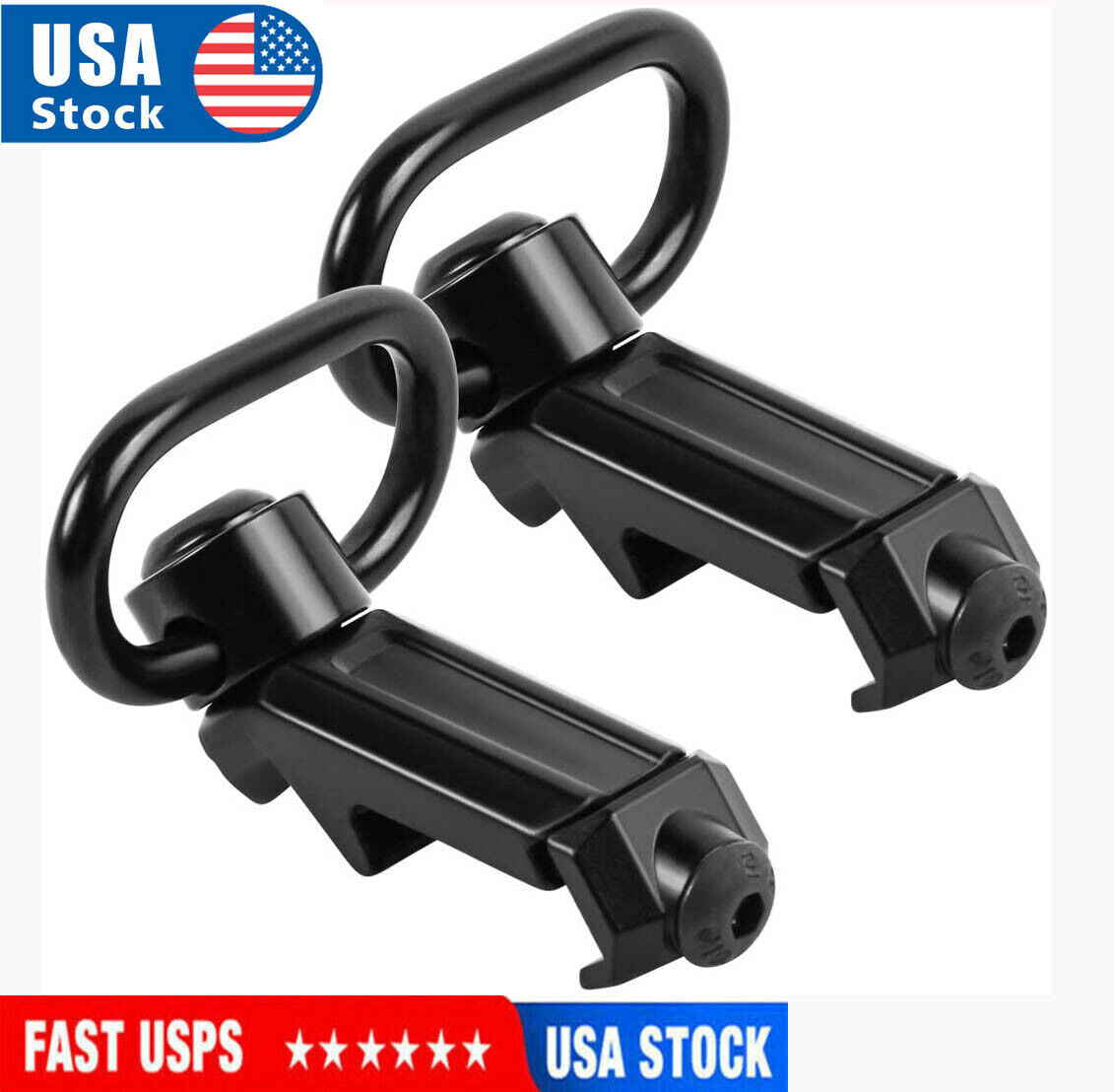 Tactical QD Sling Swivel Attachments 45 Degree Low Profile Picatinny Rail Mount Unbranded Does Not Apply