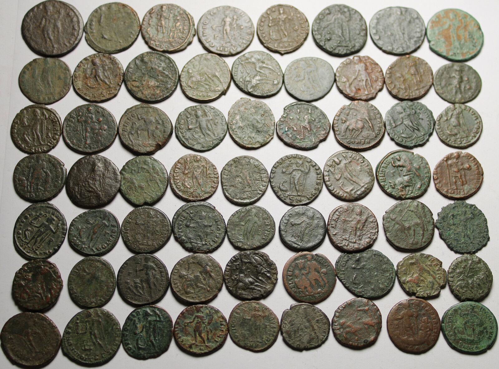 Lot of 3 large coins Rare original Ancient Roman Constantius Licinius Maximianus Без бренда - фотография #3