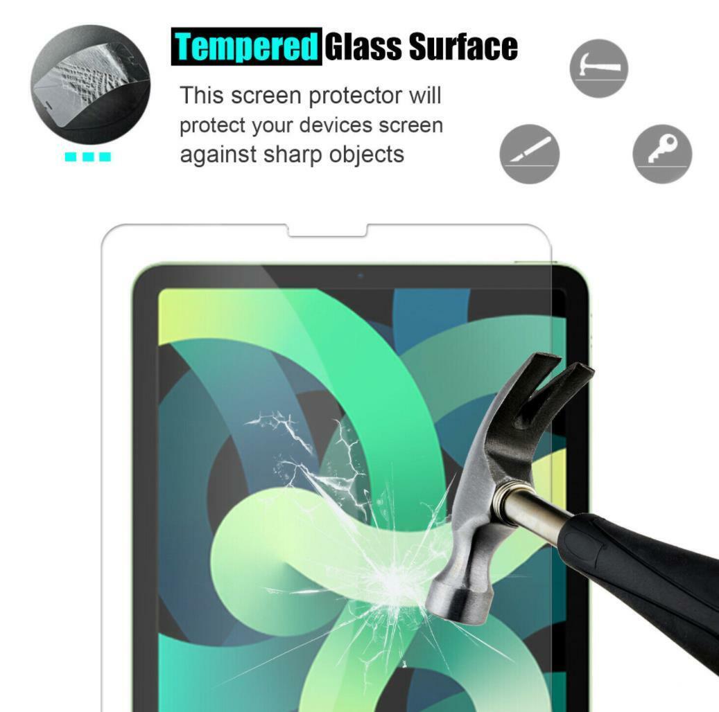 2-PACK Tempered Glass Screen Protector Cover For iPad Air 5 10.9'' 5th Gen 2022  UC Full Coverage Curved Cover Film - фотография #7