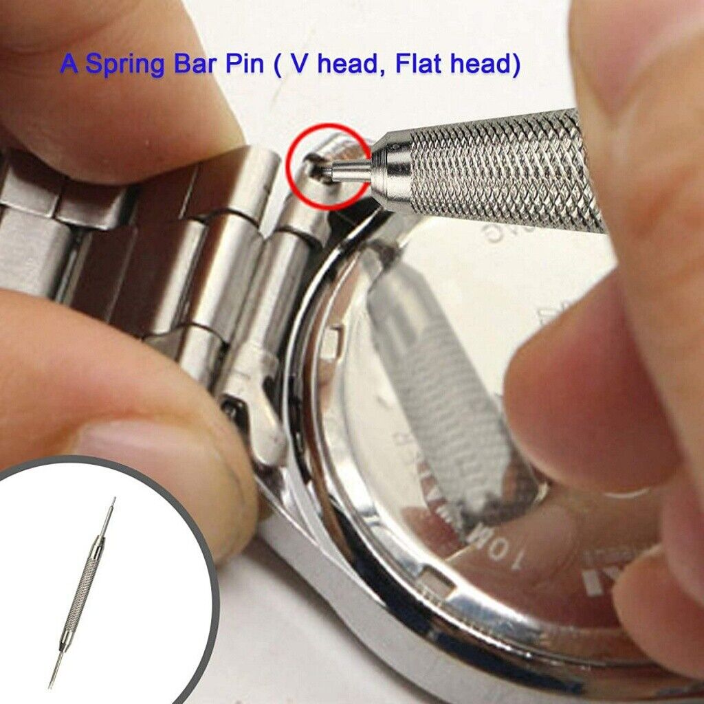915pcs Watch Repair Kit Watchmaker Back Case Remover Opener Link Pin Spring Bar Zistel D45025 - фотография #4