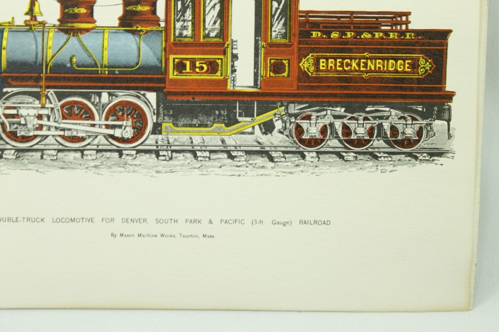 Vintage Train Print Illustrations Forney Double-Truck Locomotive Railroad Lot Без бренда - фотография #12