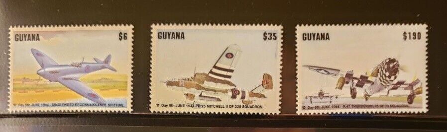 Guyana Aircraft & Aviation Stamps Lot of 8 - MNH - See Details for List Без бренда