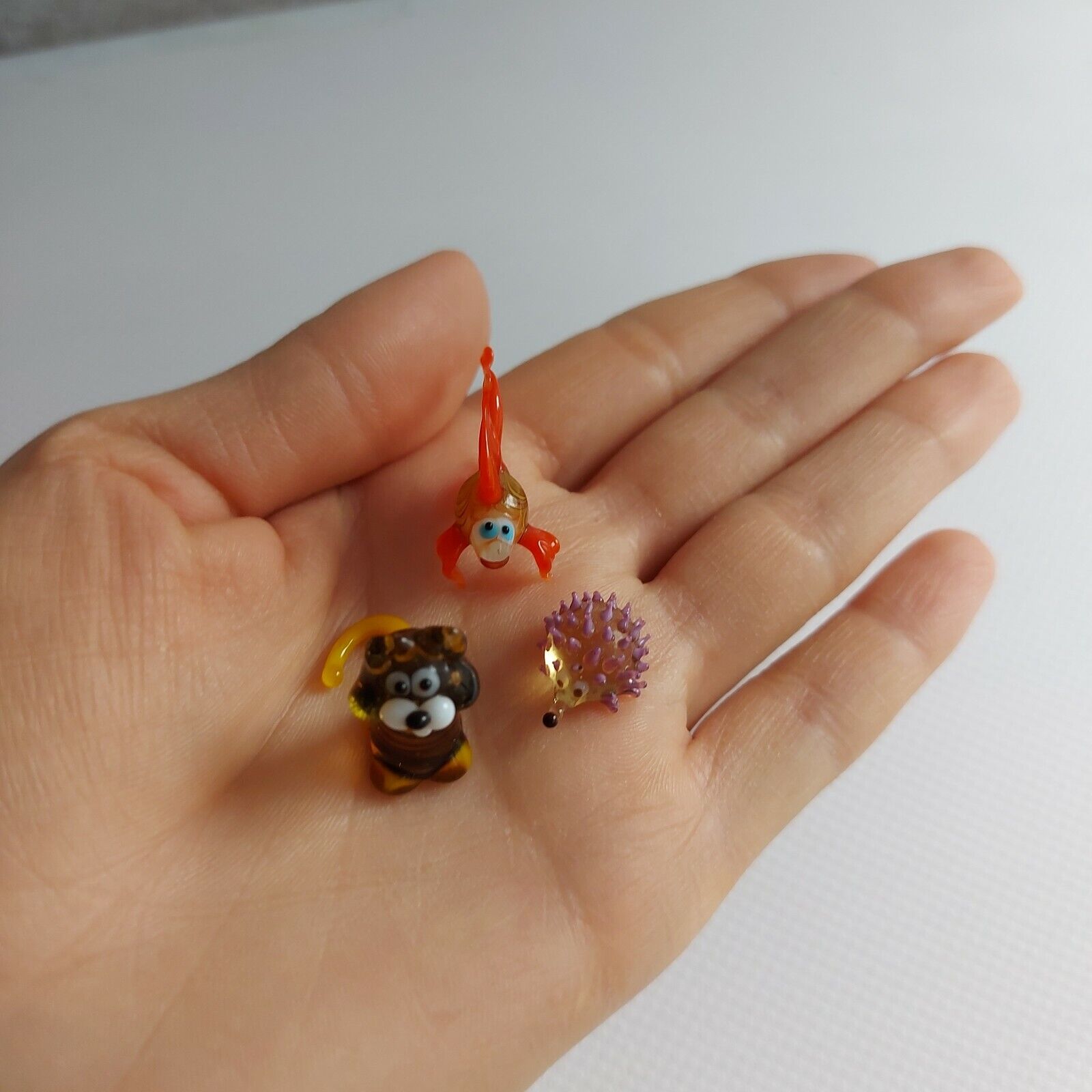 Figurine Collectible Colored Glass Decor Souvenir miniature unmarked - фотография #7