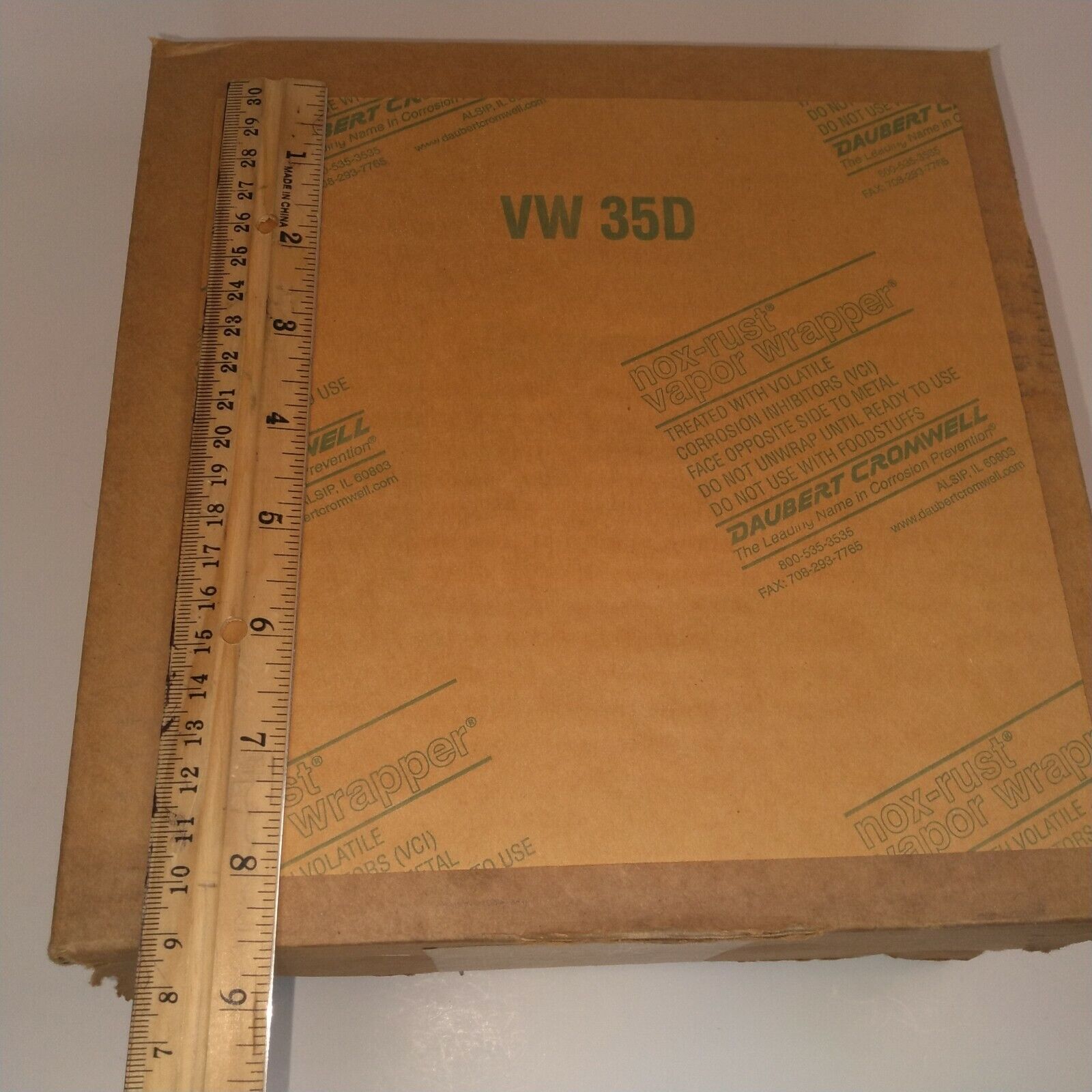 Lot of 25 VCI Paper 8"x8" Rust Prevention Storage Wrap Daubert Cromwell VW 35D Daubert Cromwell V35C0000S08X08X - фотография #5