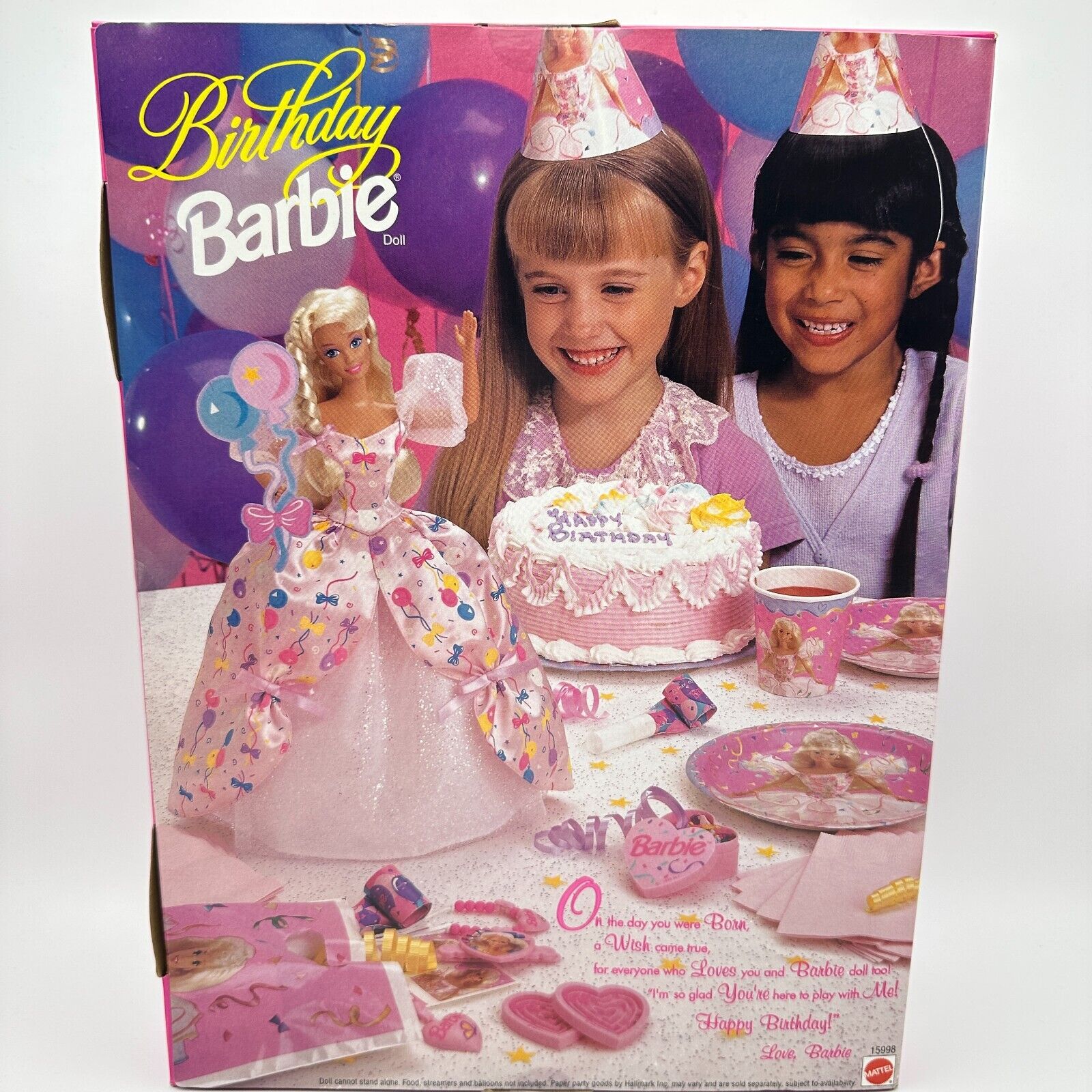 Birthday Barbie 1996 Doll & Accessories Blonde New in Box NRFB Mattel #15998 Mattel 15998 - фотография #4