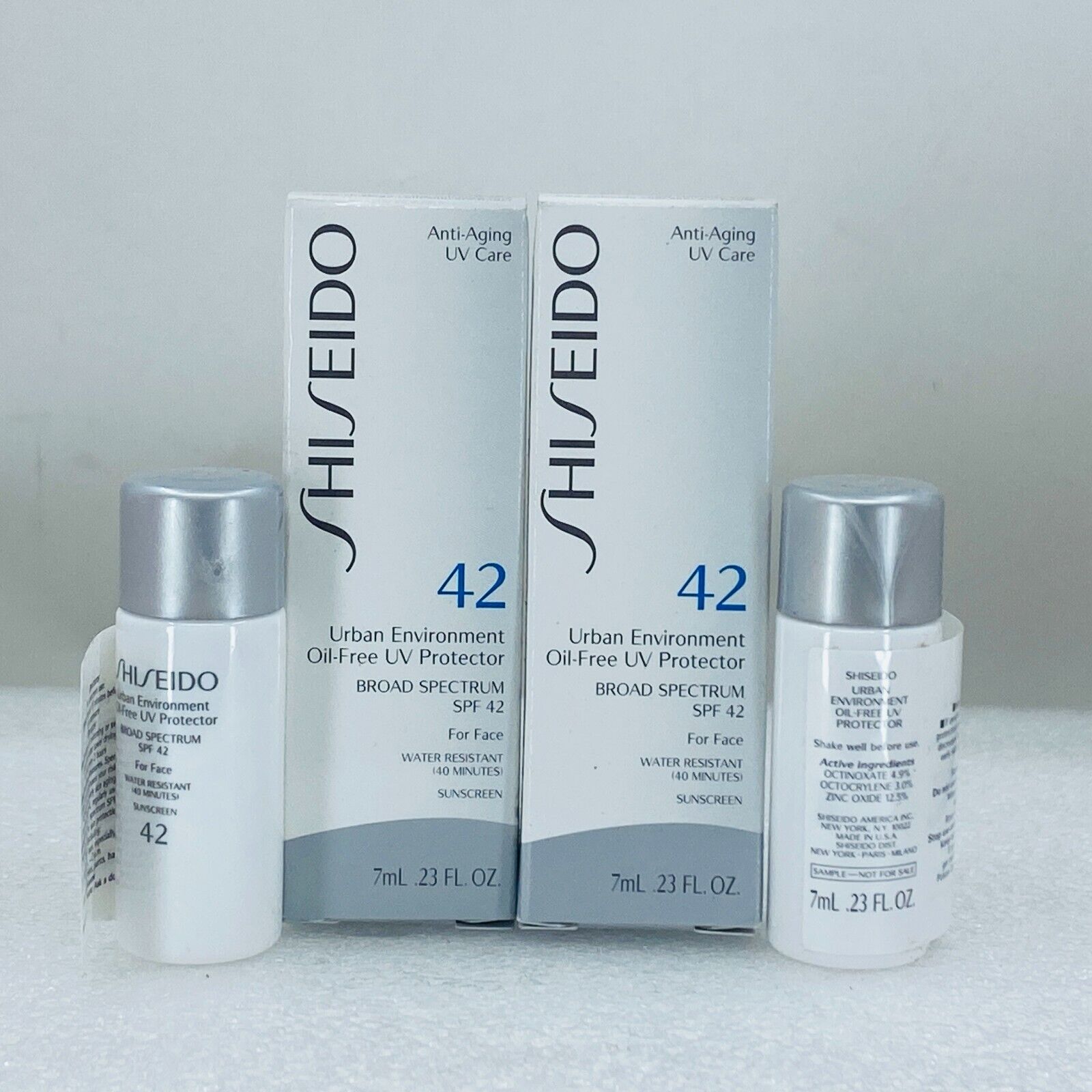 Shiseido Urban Environment Oil-Free SPF 42 Sunscreen Anti Aging 0.23oz(lot 2)NIB Shiseido - фотография #5