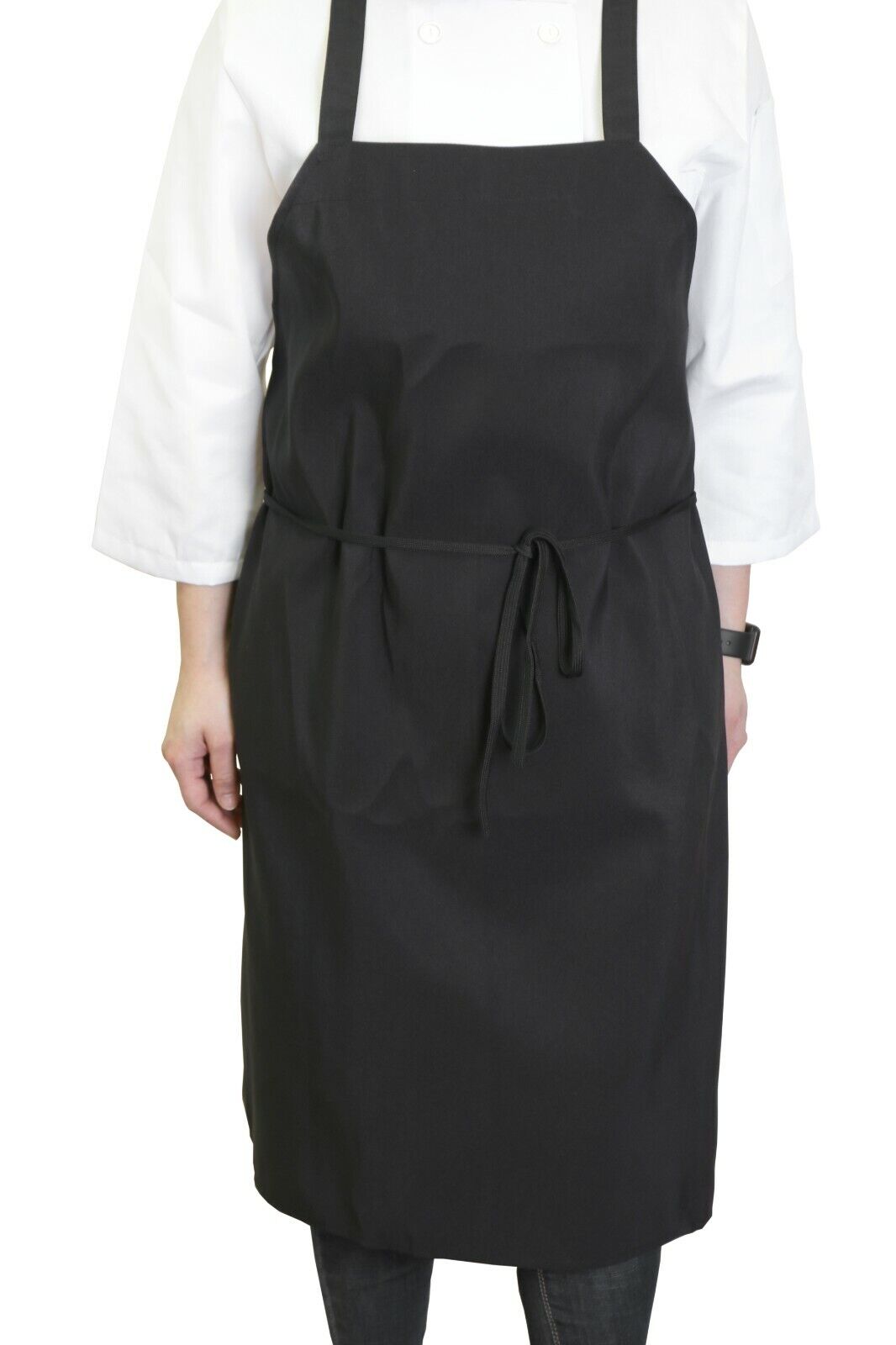 12 Pack of Kitchen Aprons - Full Bib Size Polyester Apron - Black Red or White Arkwright Does Not Apply - фотография #7