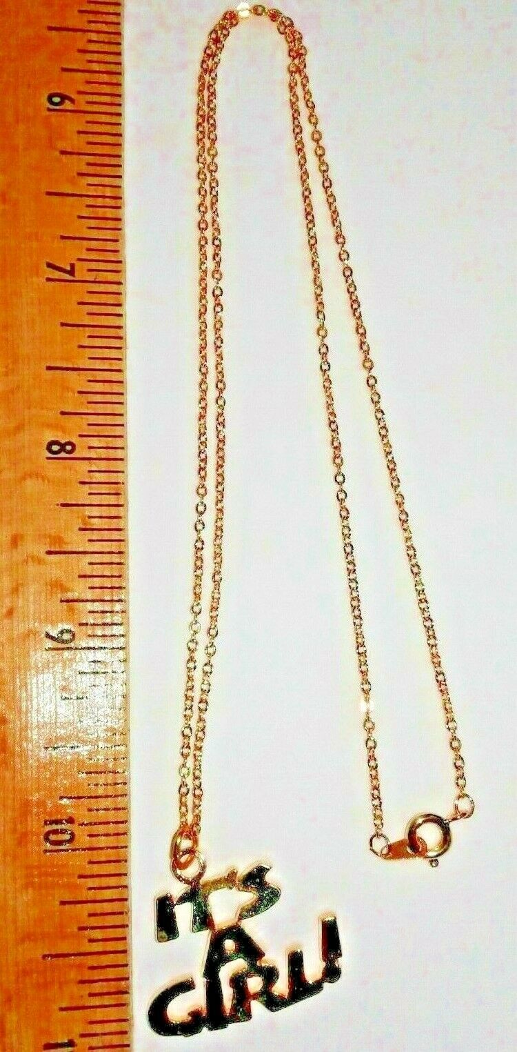 LOT OF ( 6)  " IT'S A GIRL"  GOLD COLORED BABY SHOWER GIFT  NECKLACES  20"  LONG Без бренда