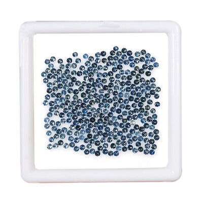 VVS 300 Pcs Natural Blue Sapphire 1mm Round Diamond Cut Calibrated Gemstones Lot Selene Gems