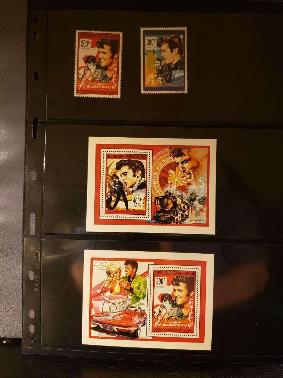 Central African Republic Elvis Presley Lot of 4 Stamps-MNH-See Details for List Без бренда