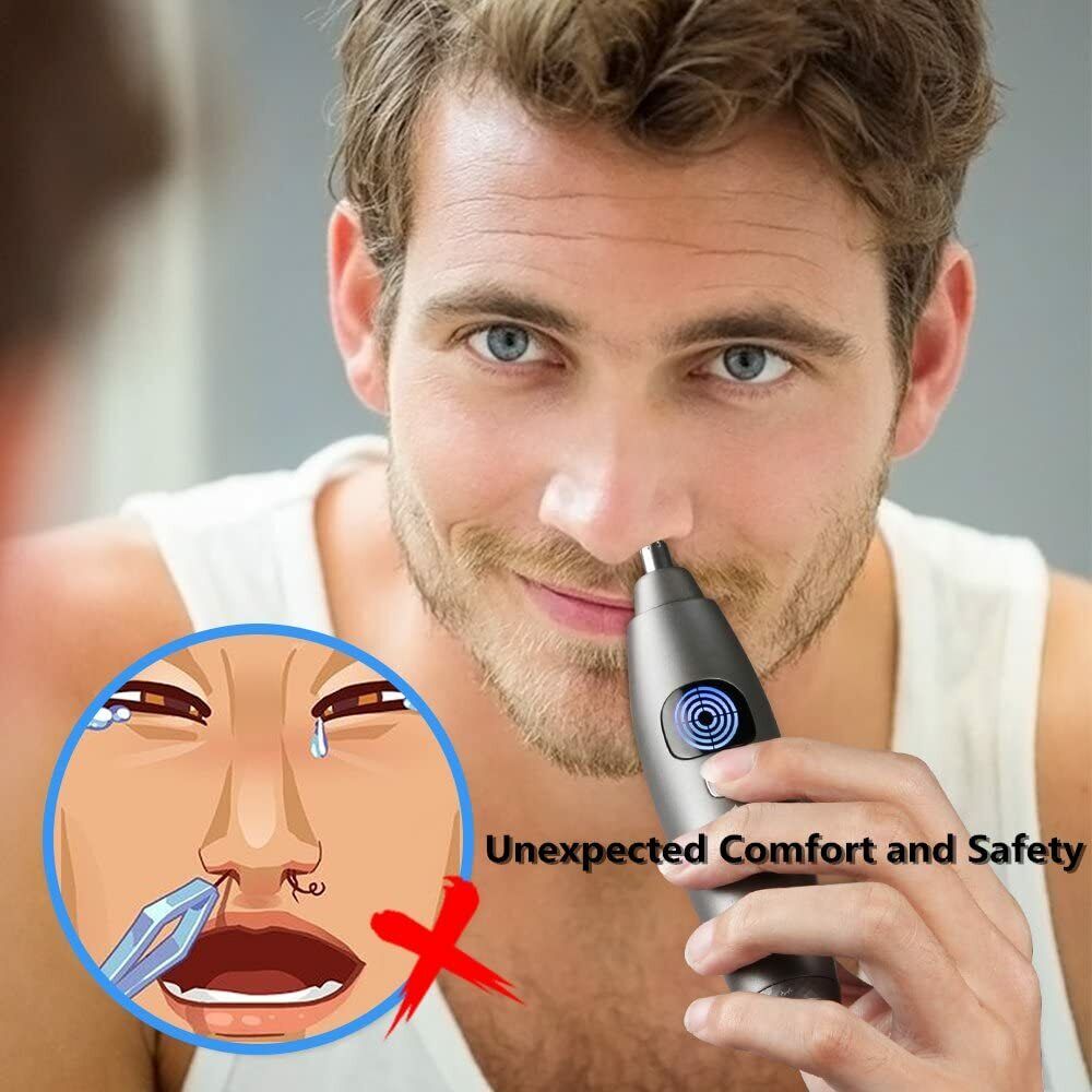 LOT OF 2 Waterproof Nose Ear Face Hair Trimmer for Women/ Men Manscaping w/ LCD Miropure Does Not Apply - фотография #6