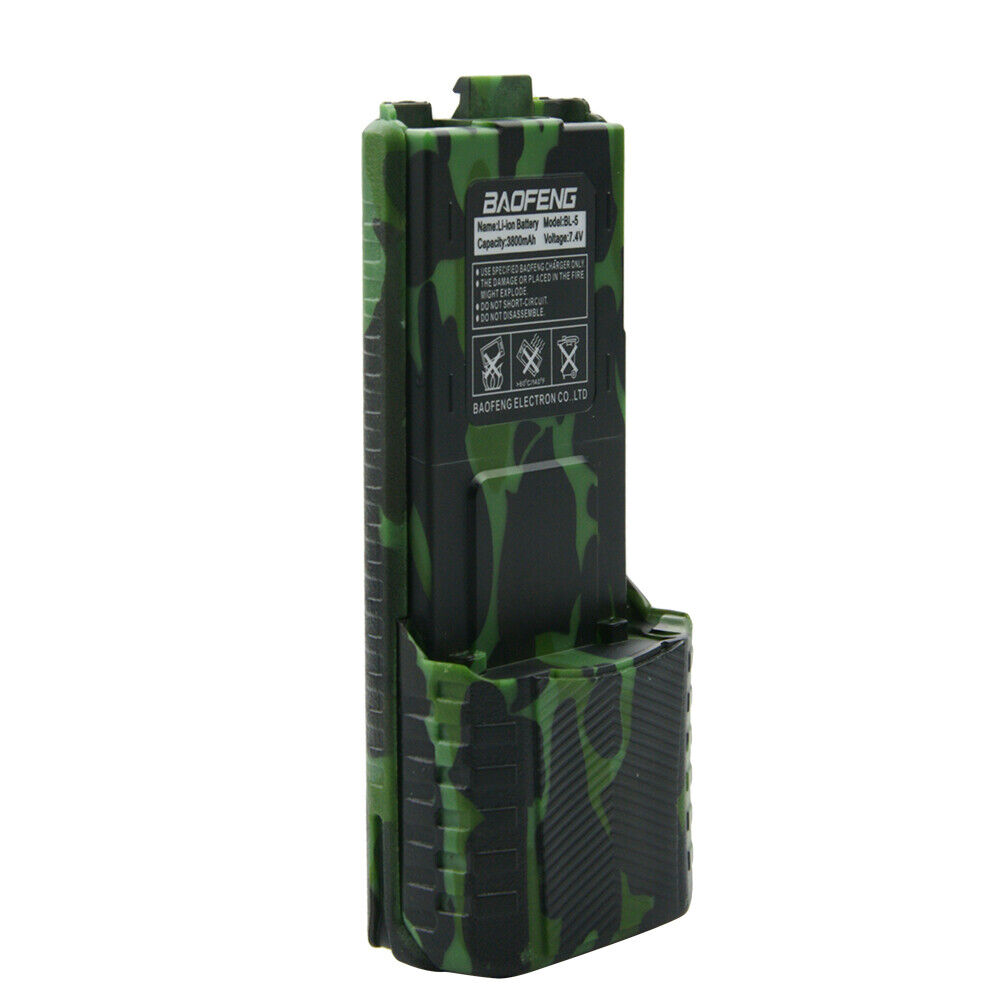 2X Brand New Baofeng UV5R series 7.4v 3800mAh Li-ion Extended Battery Camo Green Baofeng Does Not Apply - фотография #7