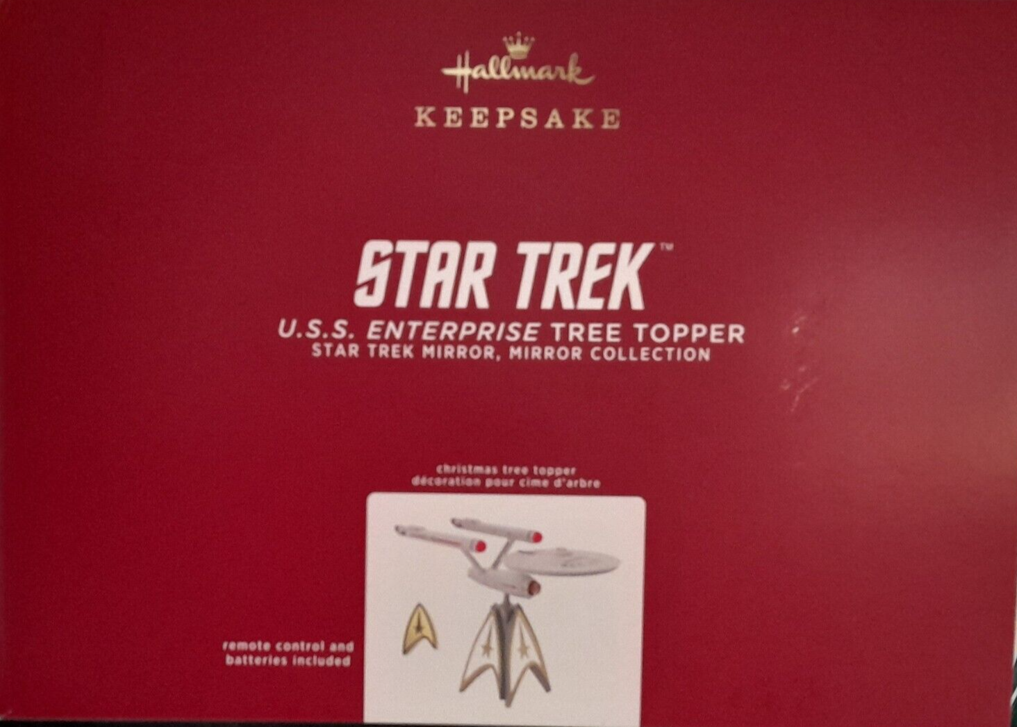 STAR TREK USS Enterprise Musical Topper w/ Sound & Light Show 2020 Art Crafted Hallmark - фотография #6