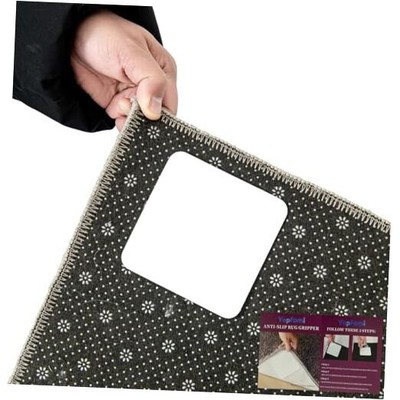 (Pack) Rug Gripper for Hardwood Floors No Damage, Carpet Tape for Area Rugs 4 Does not apply Does Not Apply