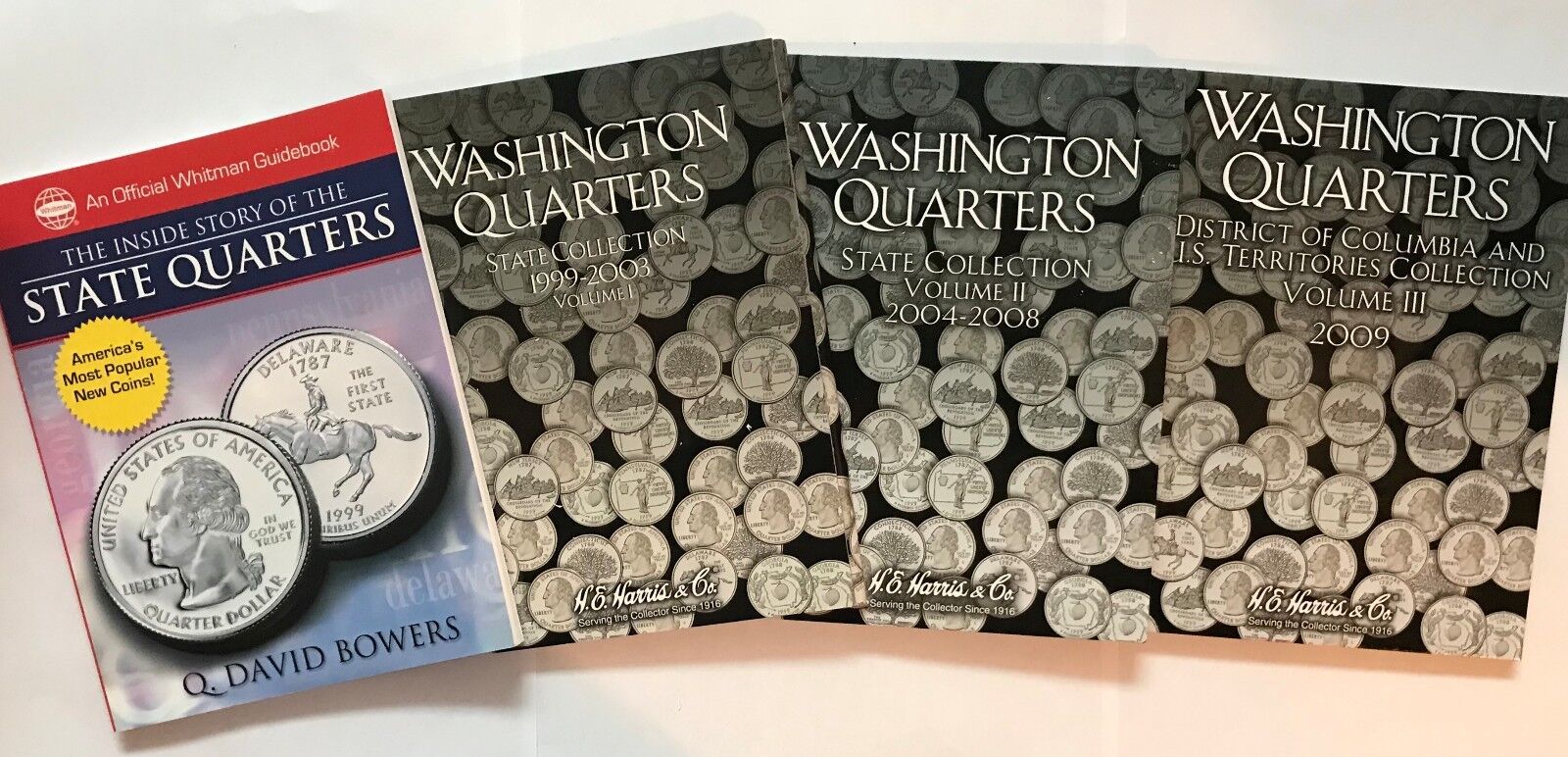 P & D QUARTERS (1999-2009) 3 FOLDERS & THE INSIDE STORY OF THE STATE QUARTERS  Whitman