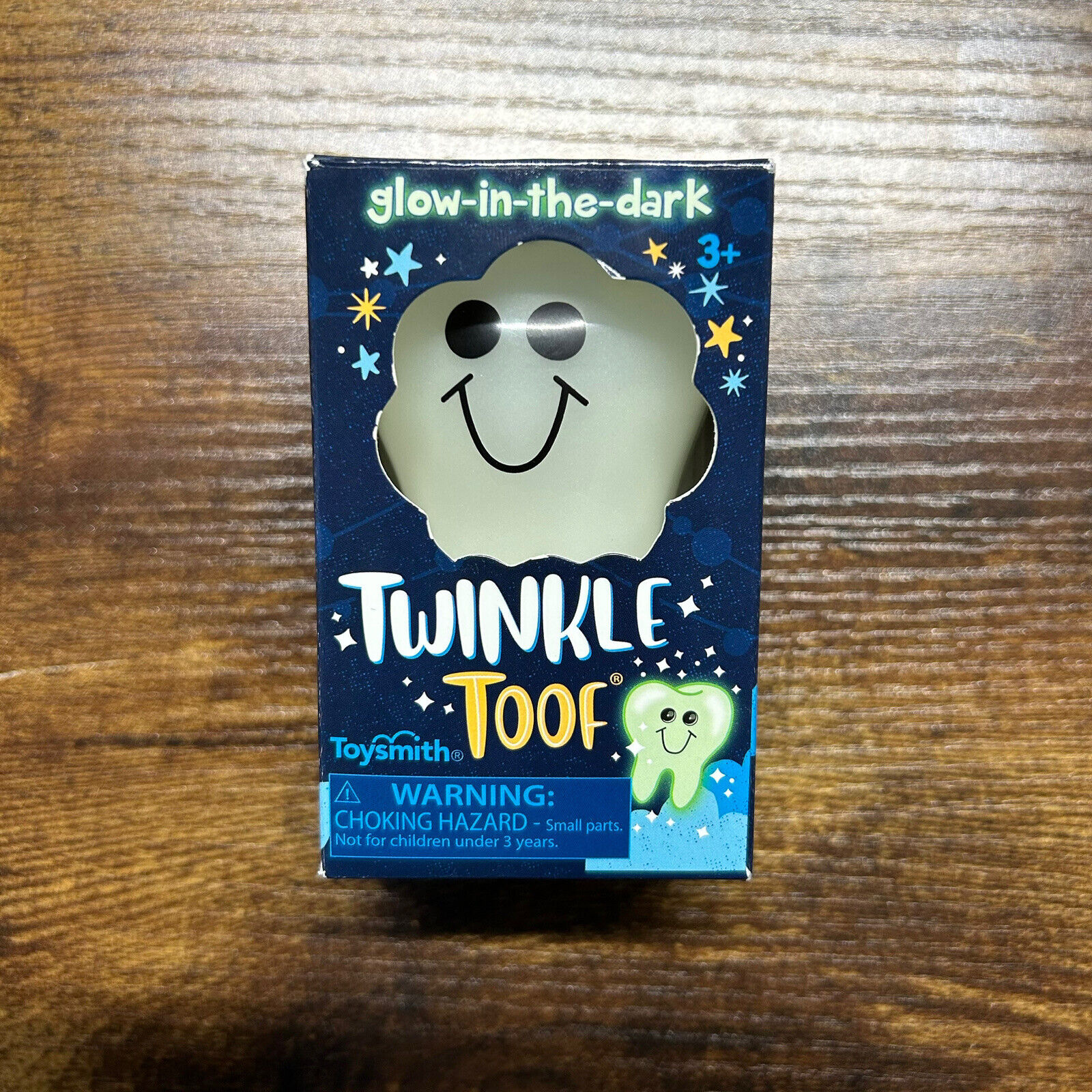 Twinkle Toof Glowing  Glow in the Dark Tooth Box Tooth Fairy Helper  New Toysmith Tooth