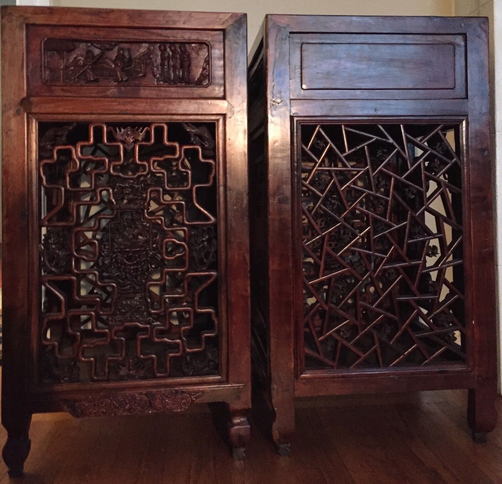 Antique Carved Chinese Side Tables, Qing Period, circa 1870 - a Pair Без бренда - фотография #4