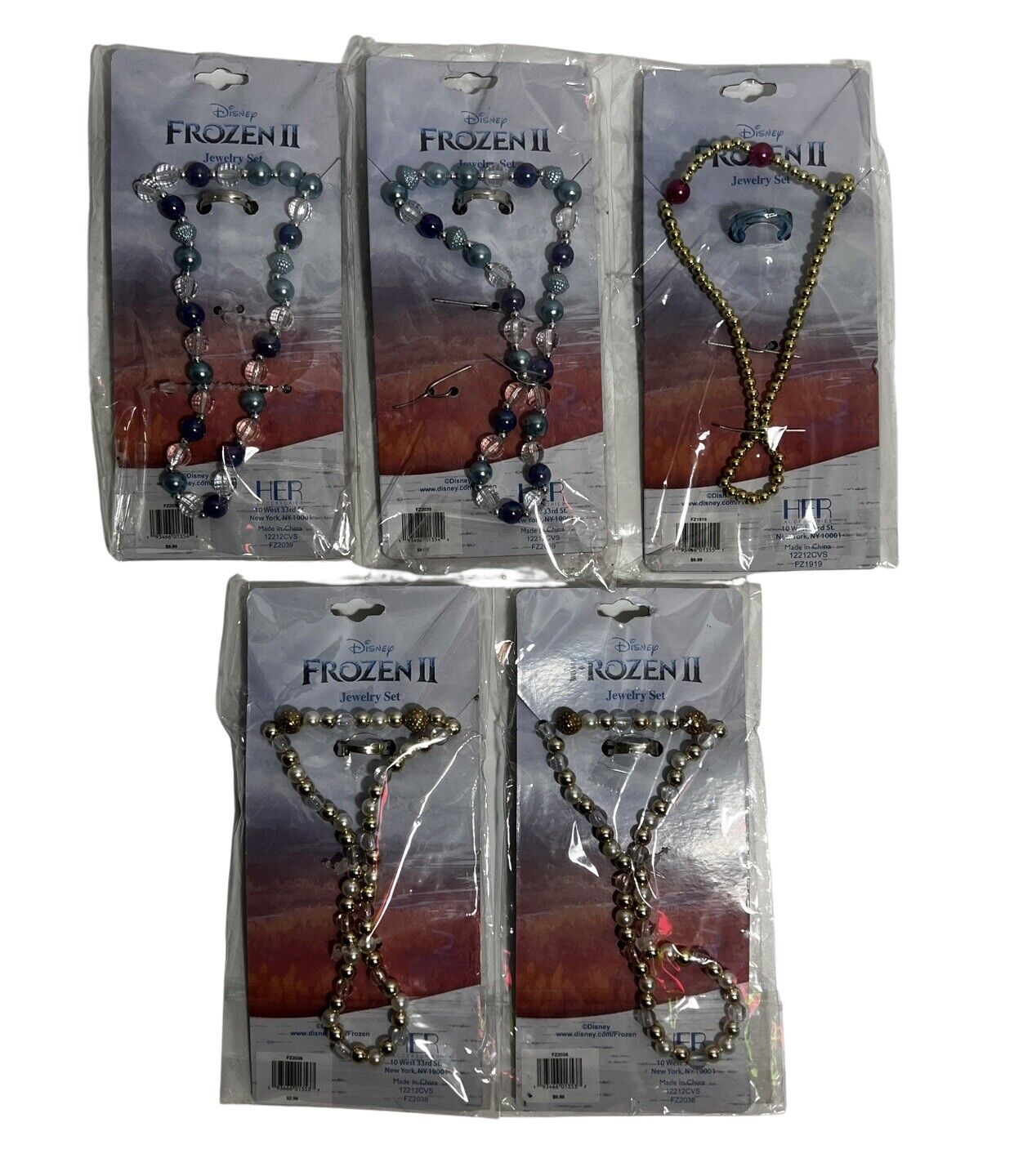 (12) Disney Frozen II Girls Jewelry Sets, Necklace & Ring, & BFF Costume Jewelry Disney - фотография #9