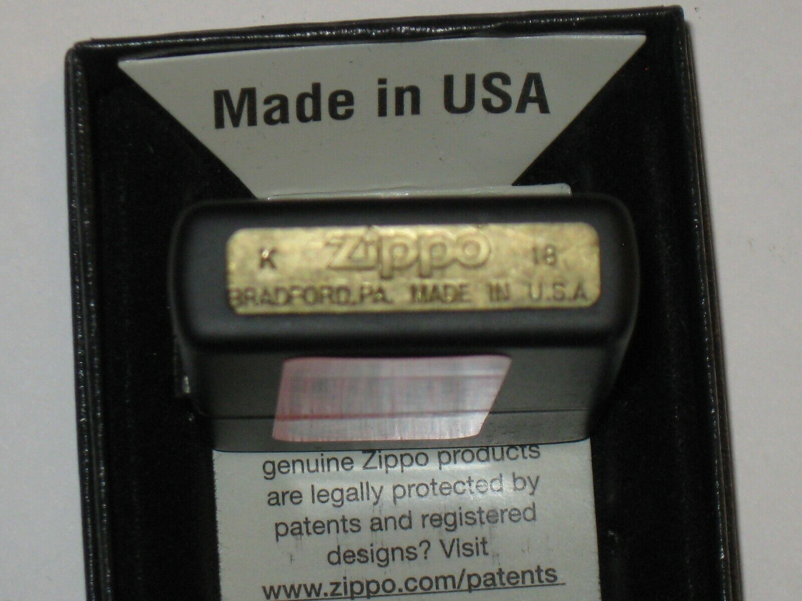 New Genuine USA ZIPPO Windproof Lighter 40845 Sexy Back View From Behind Blk Mat ZIPPO - фотография #3