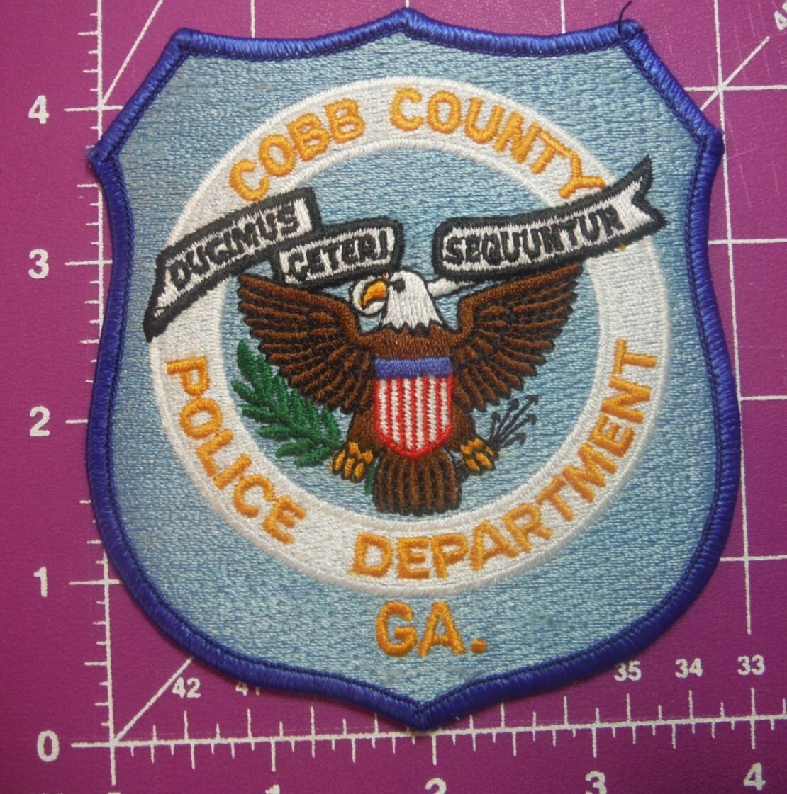 Cobb County Georgia Police patch Без бренда