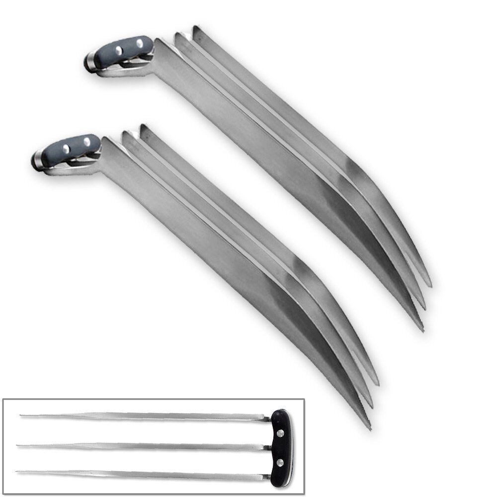 1 Pair (2 pcs) Full Size 9.45" Stainless Steel Wolverine Wolf Claws 2 lbs  Superstores - фотография #2