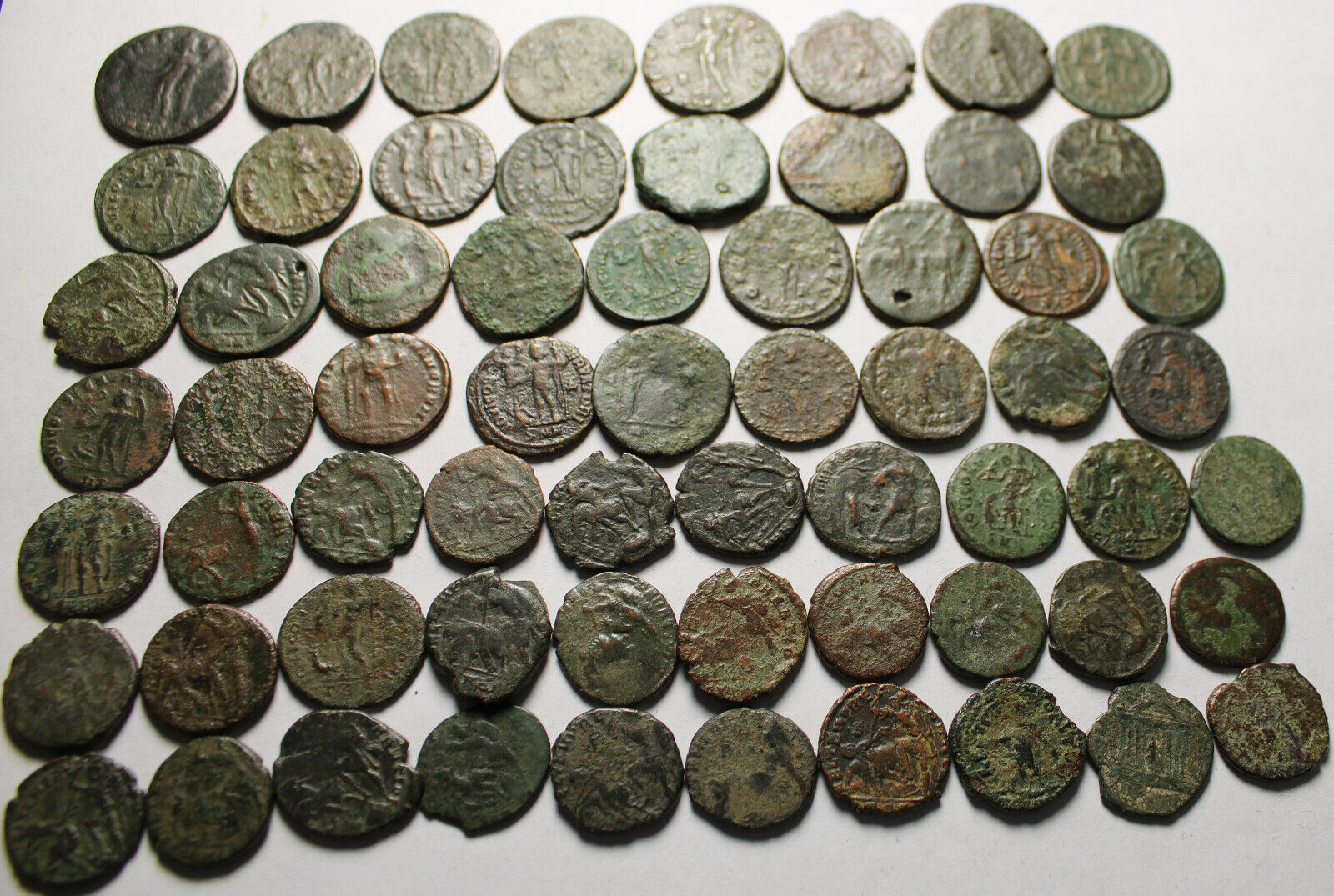 Lot of 3 large coins Rare original Ancient Roman Constantius Licinius Maximianus Без бренда - фотография #9