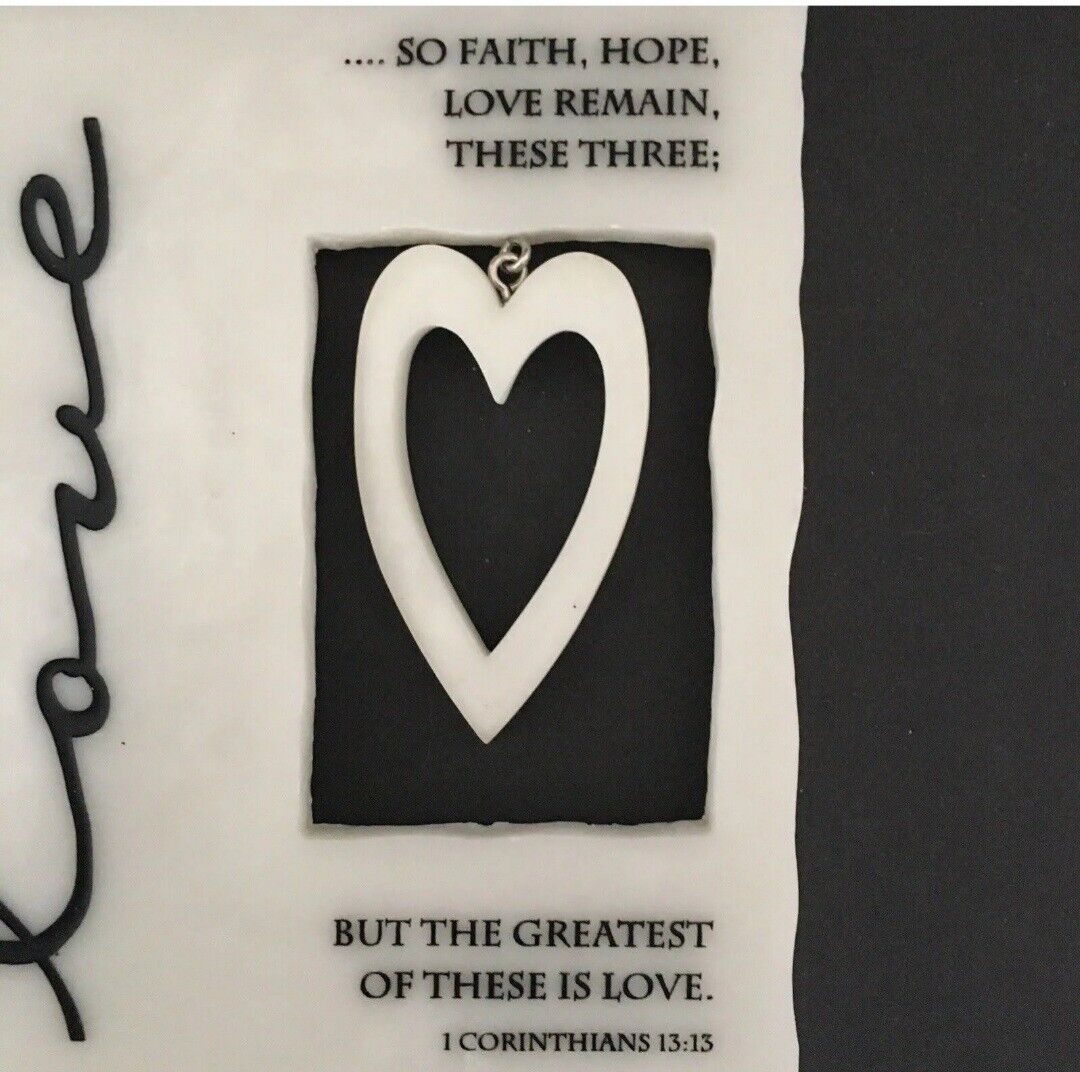 Petros Marble Stone Plaque Hope Love Faith Set Of 3 Inspirational Bible Passage Без бренда - фотография #3