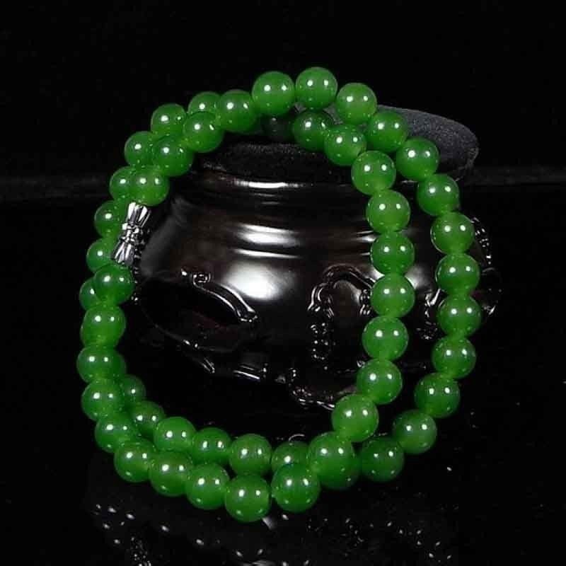  Beautiful Chinese Handcraft 100% Natural Jade Green Jade Necklaces Без бренда - фотография #2