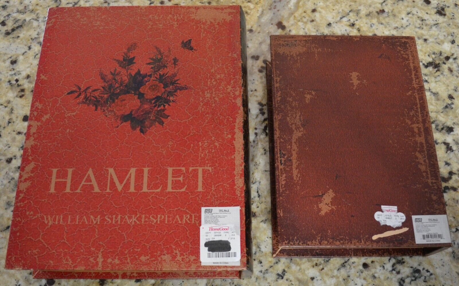 LOT 2 Decorative Hamlet Guilliver's Travels Hollow Faux Book Secret Storage Box Unbranded - фотография #2
